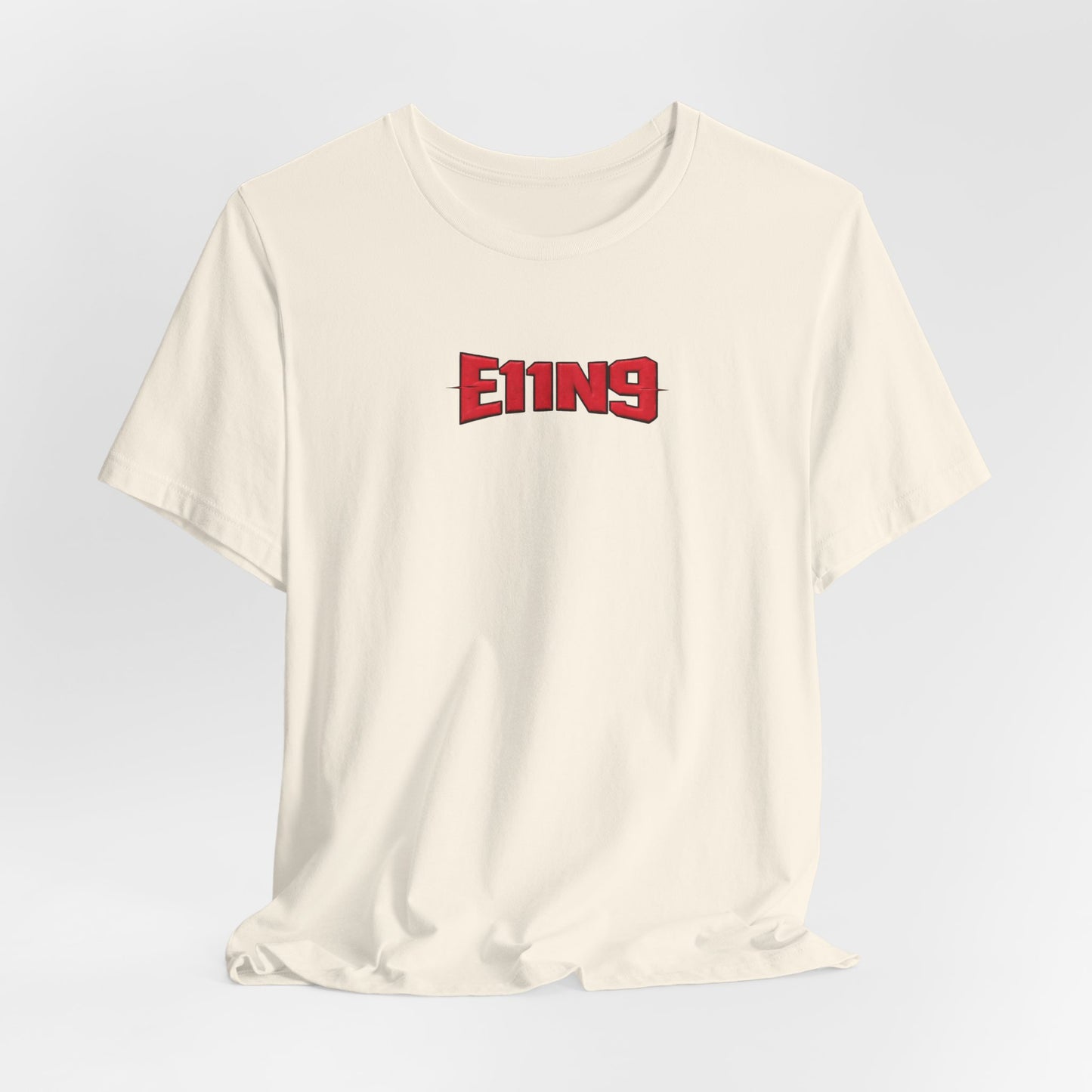 E119 Red Logo Tee - Minimal Retro Graphic T-Shirt