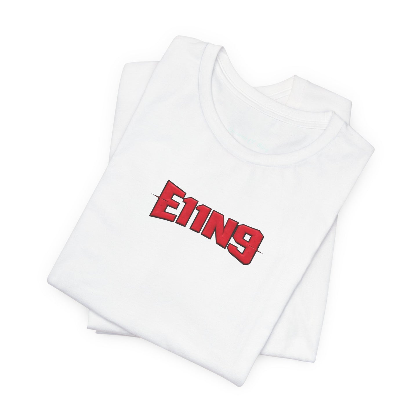 E119 Red Logo Tee - Minimal Retro Graphic T-Shirt