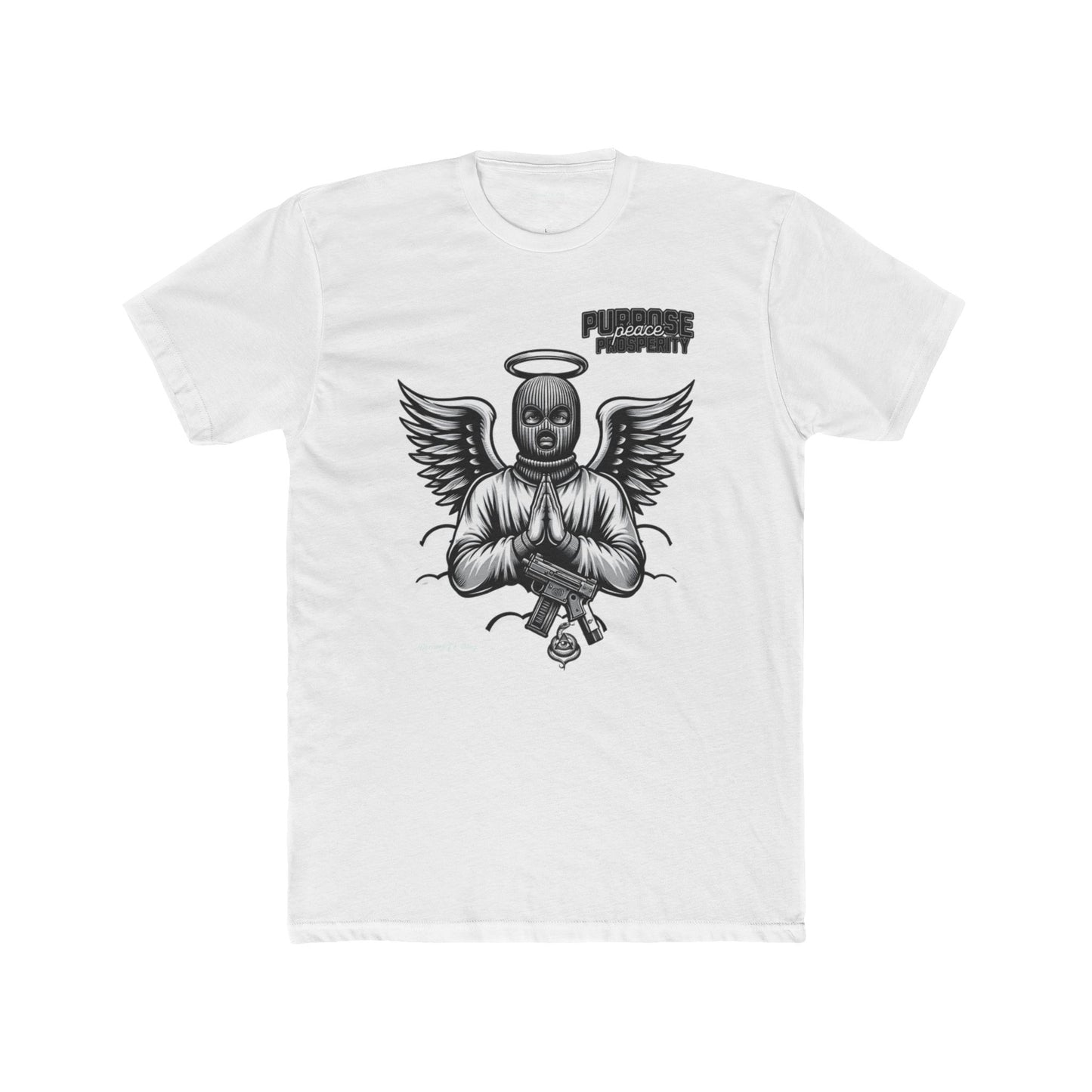 PURPOSE PEACE ROCAVELI Unisex Cotton Crew Tee