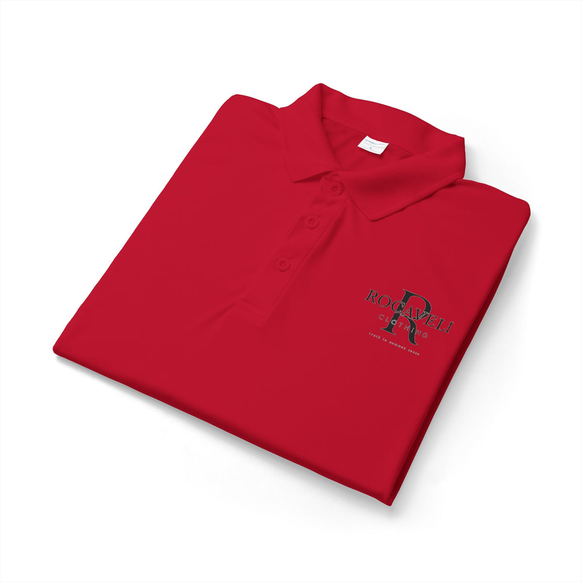 Rocaveli Branded Polo Shirt — Embroidered Logo Performance dry fit