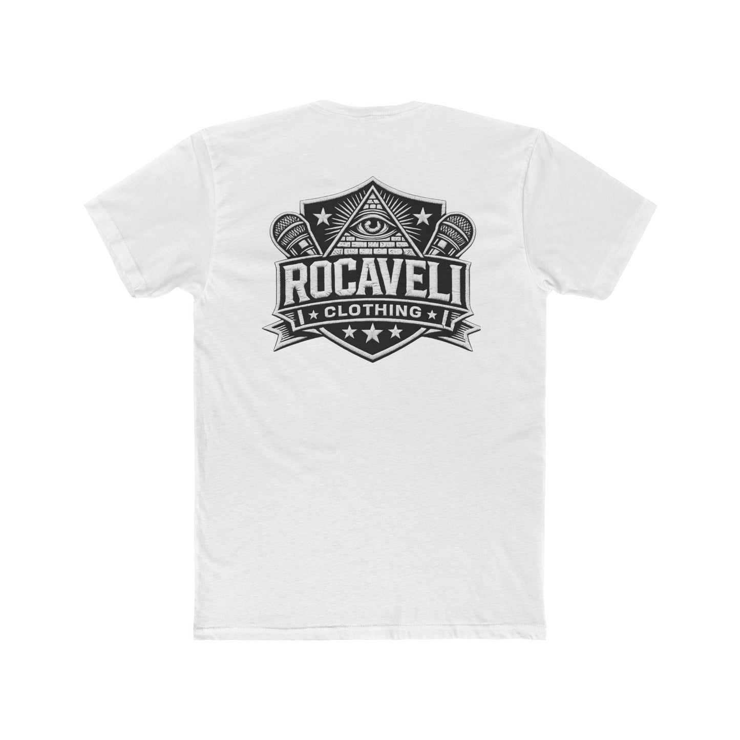 Rocaveli 'RCV' Graphic Tee — Vintage Crest Logo Cotton T‑Shirt