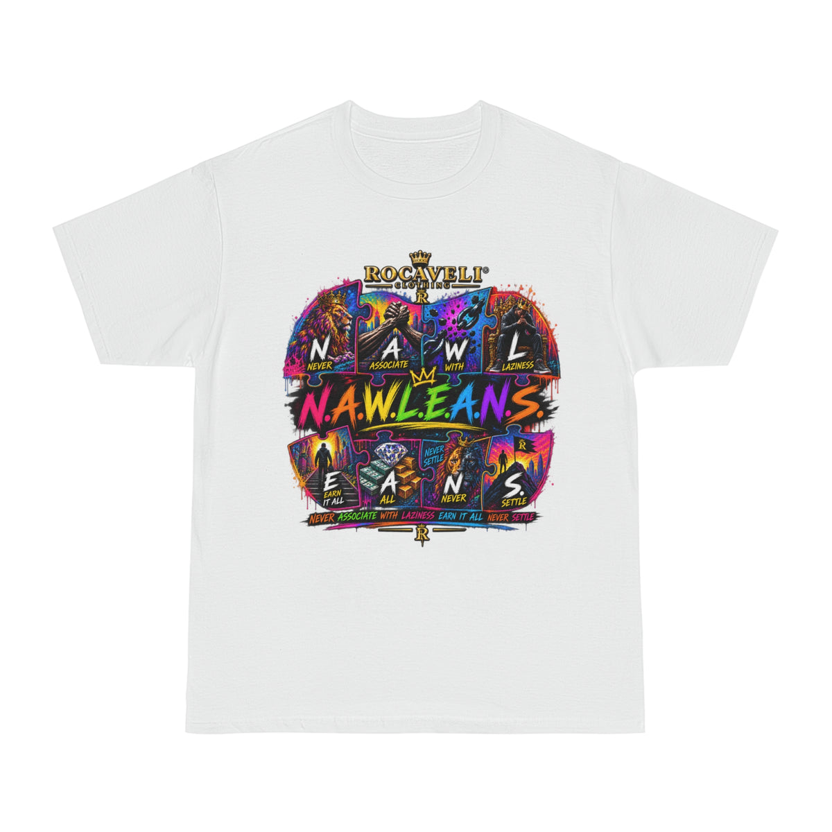 Nawleans Colorblock Graphic T-Shirt — BAGGY FIT