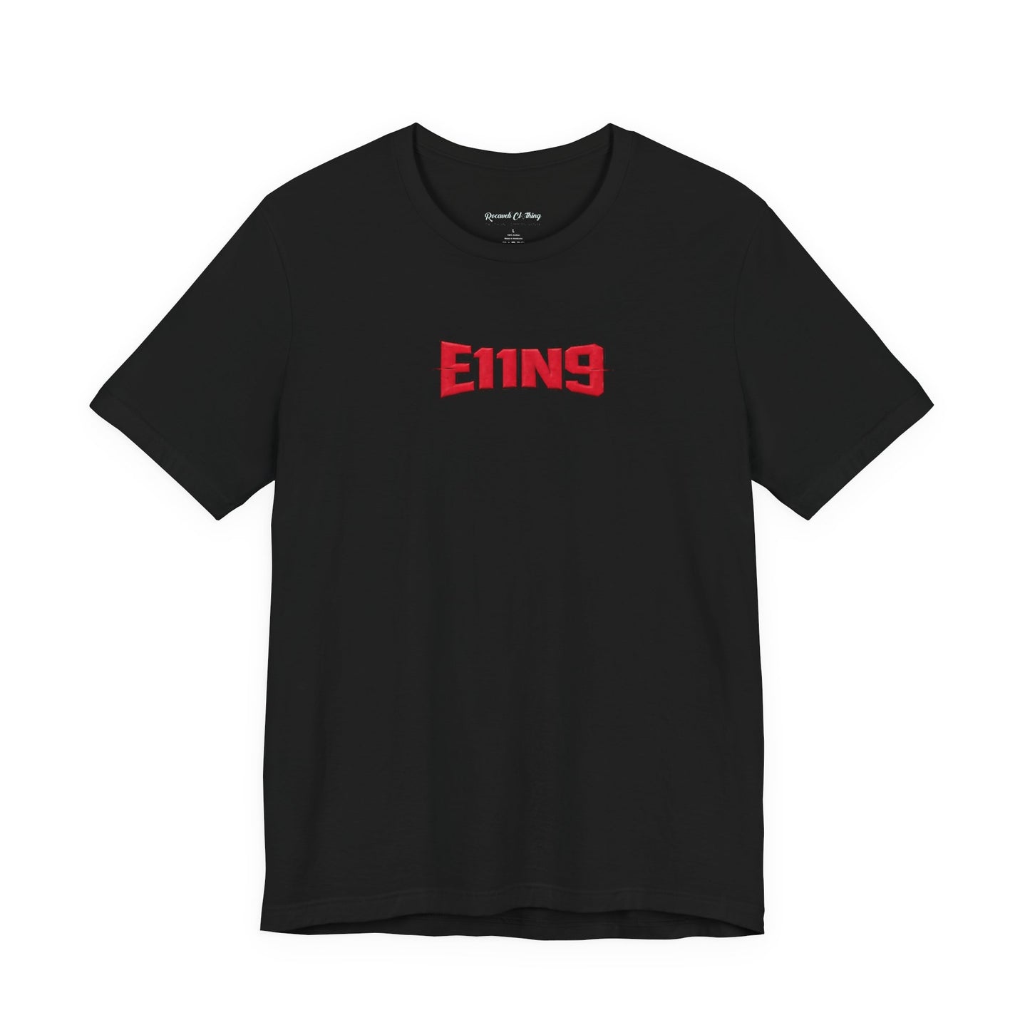 E119 Red Logo Tee - Minimal Retro Graphic T-Shirt