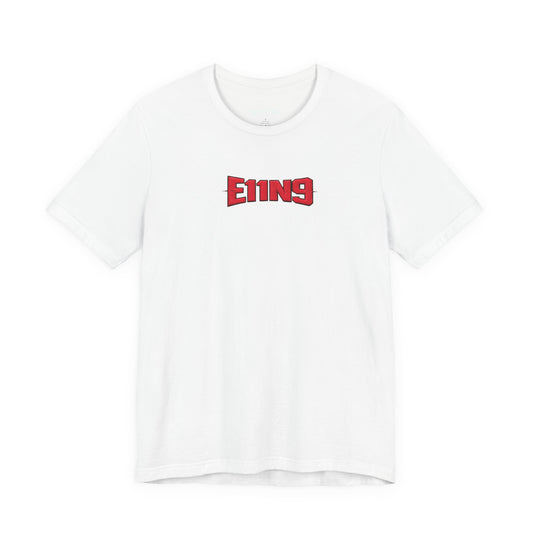 E119 Red Logo Tee - Minimal Retro Graphic T-Shirt