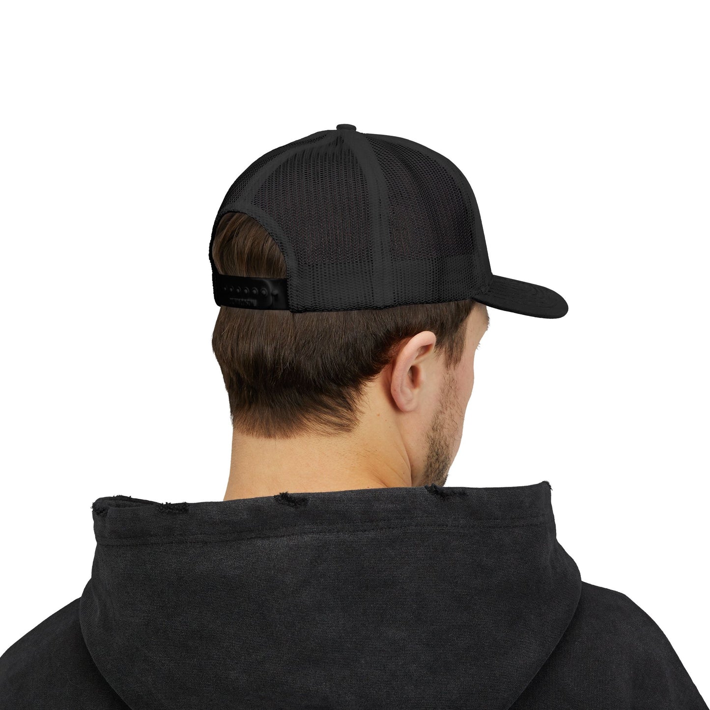 Money Grind Gold Logo Snapback Trucker Cap