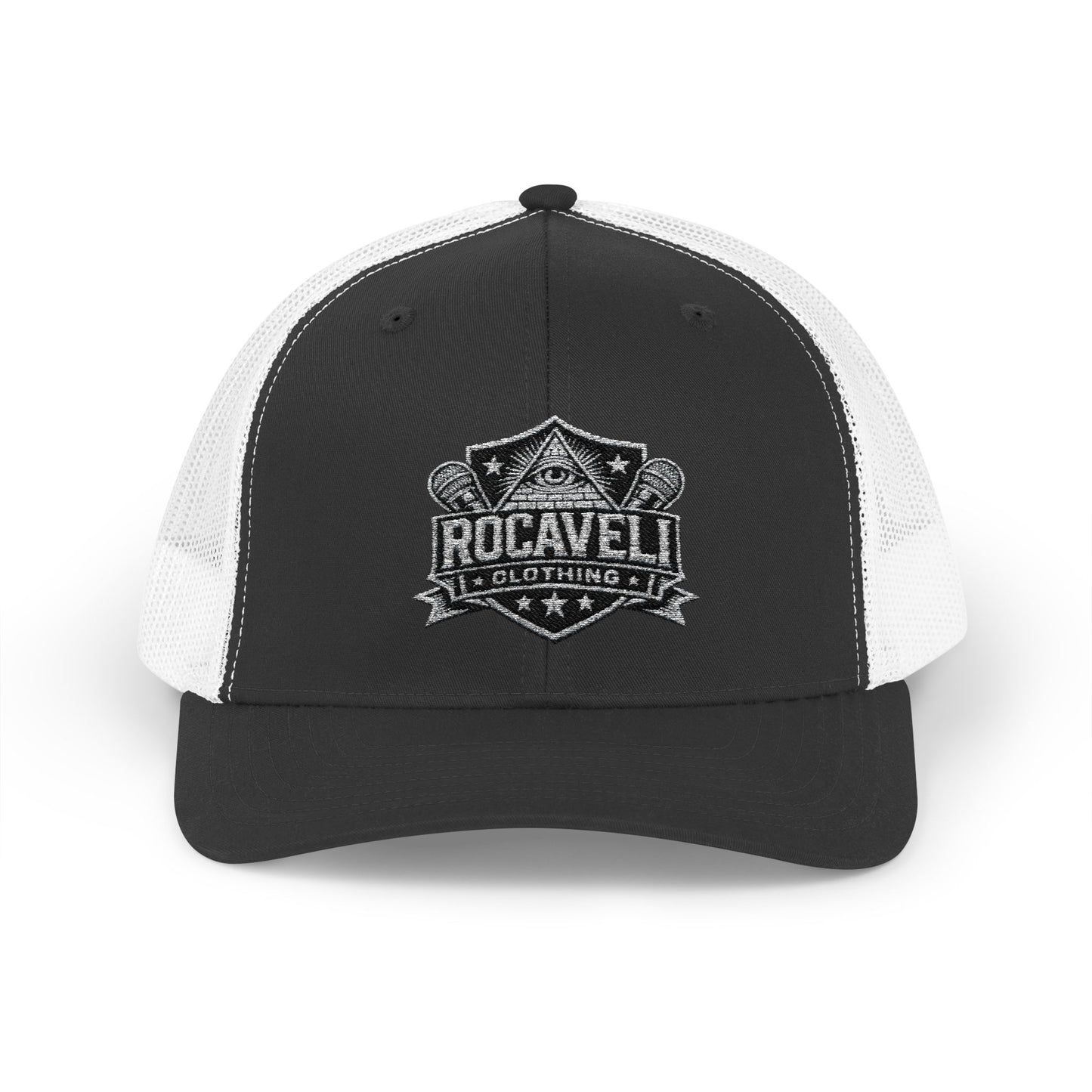 ROCAVELI CLOTHING 3RD EYE Snapback Trucker Cap — 'Rocaveli' Logo Mesh Hat