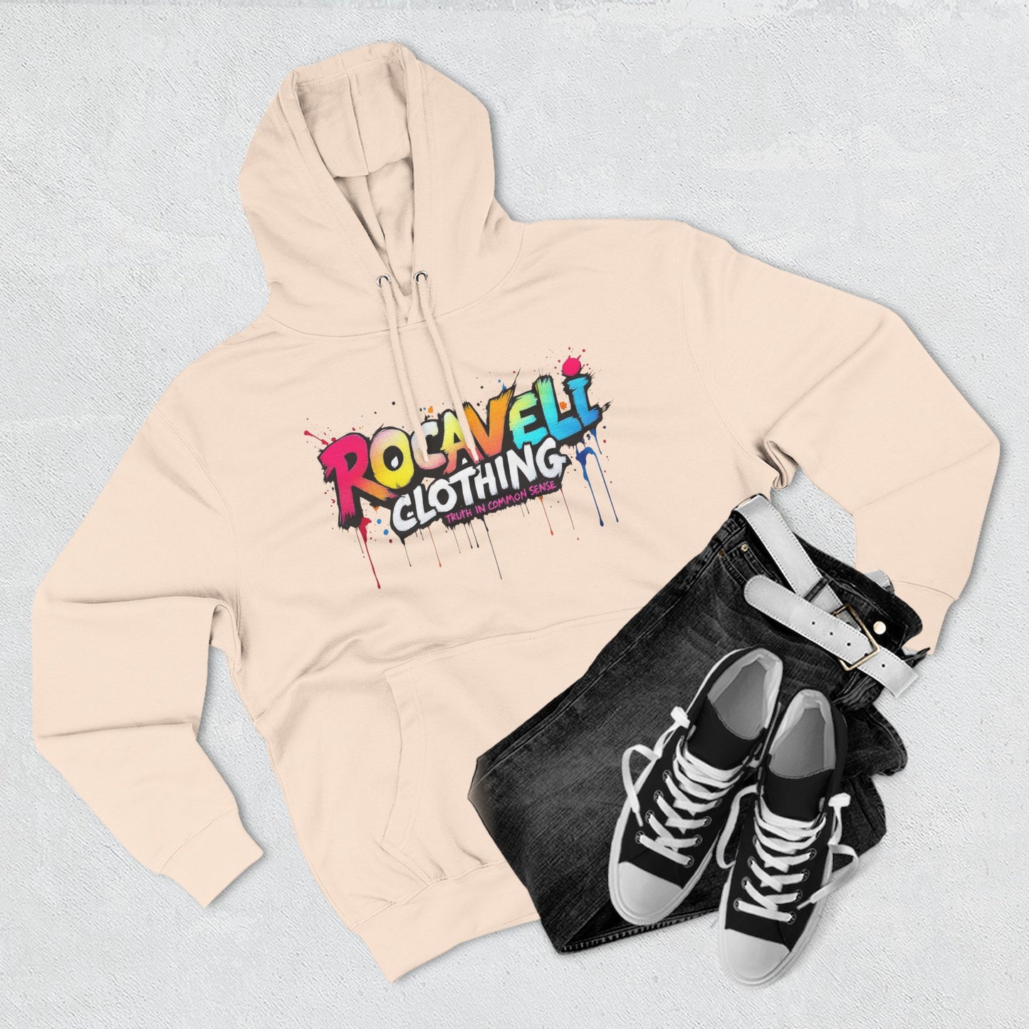 ROCAVELI CLOTHING DOING WHATS BEST FOR ME Three-Panel Fleece Hoodie