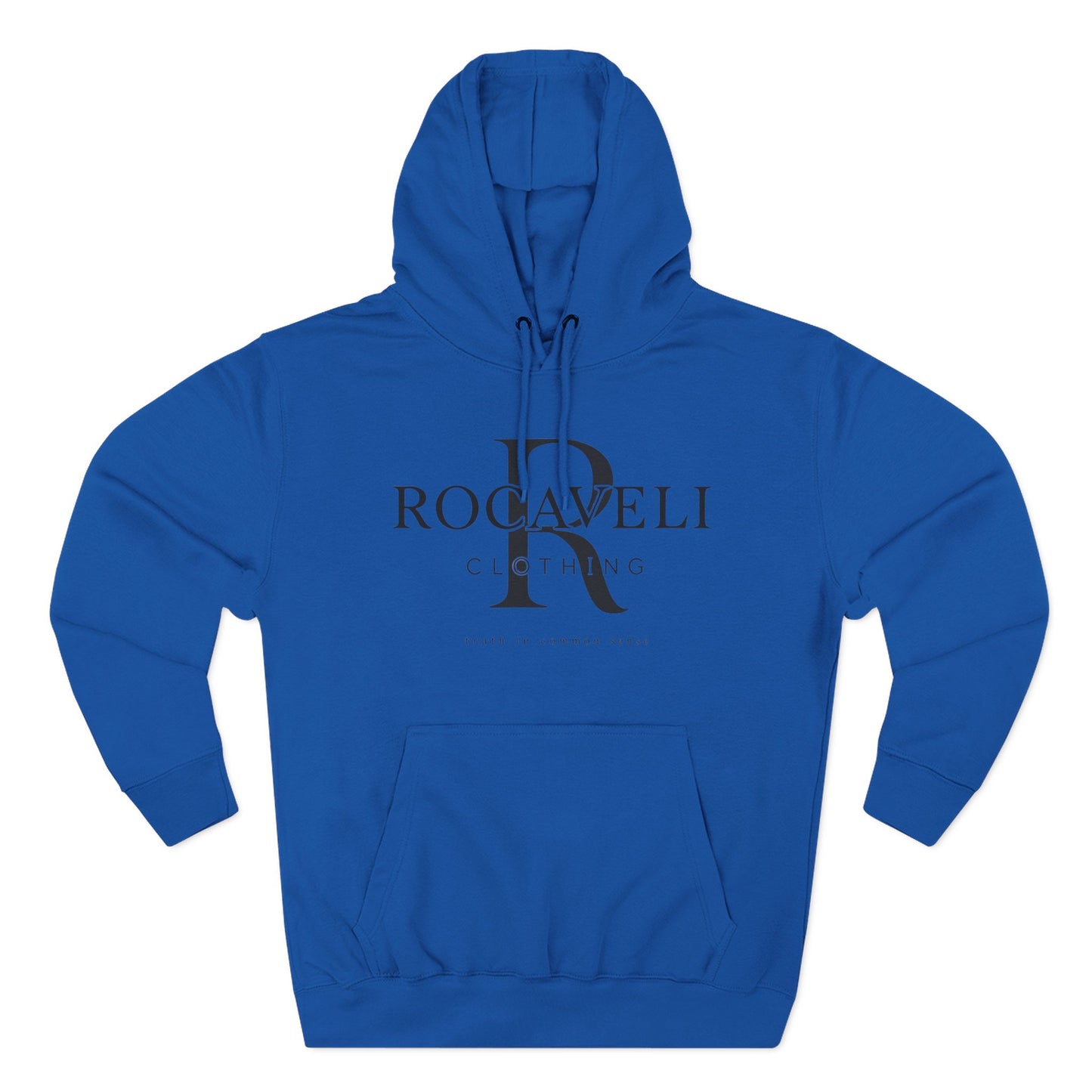 premium Rocaveli Logo Hoodie — Minimal Luxury Fleece Hoodie