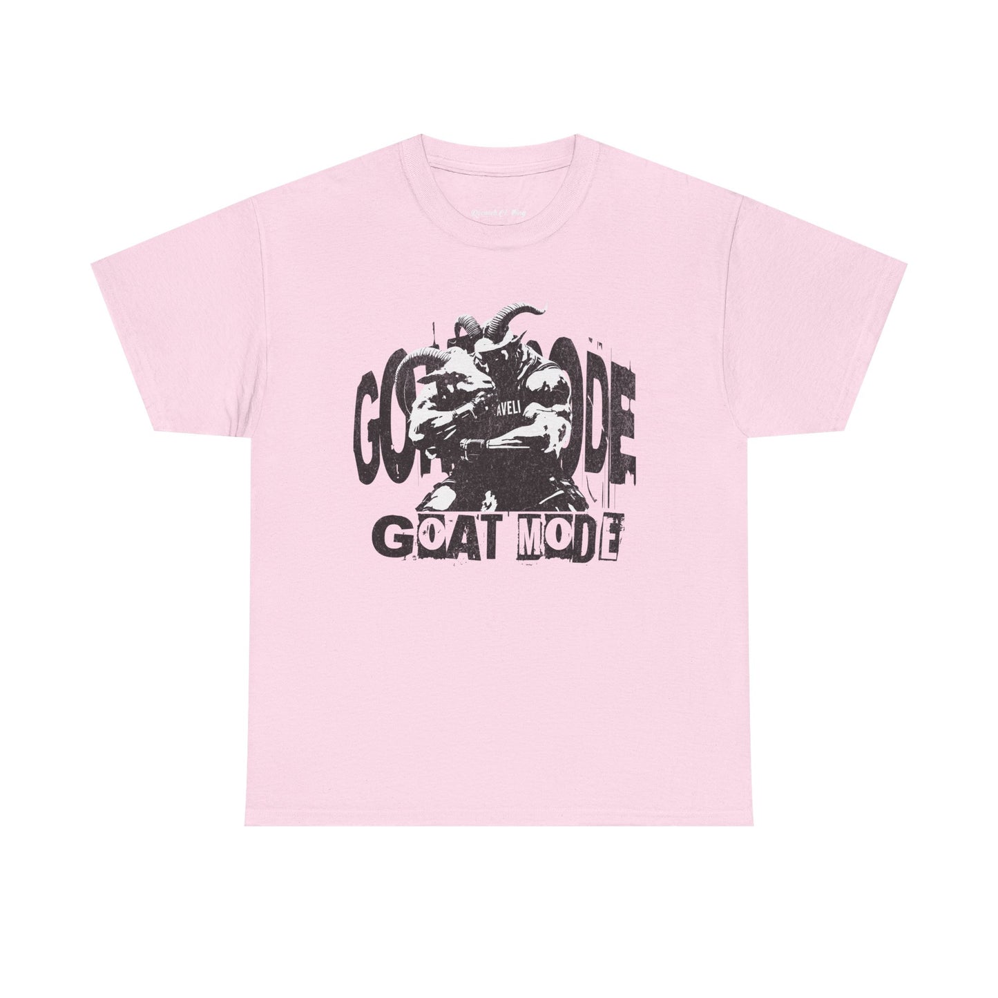 ROCAVELI CLOTHING Goat Mode HEAVY Graphic Tee — Athletic Humor Shirt with 'GOAT MODE' Design