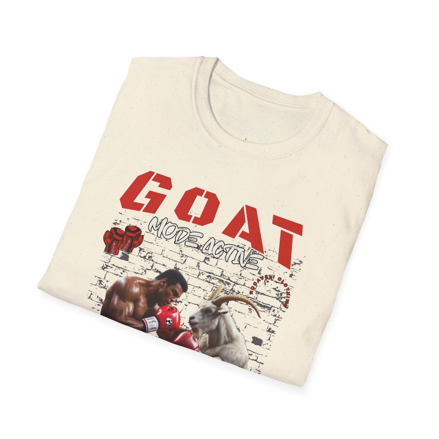 ROCAVELI CLOTHING GOAT Boxing T-Shirt — 'GOAT Mode Action' Graphic Tee