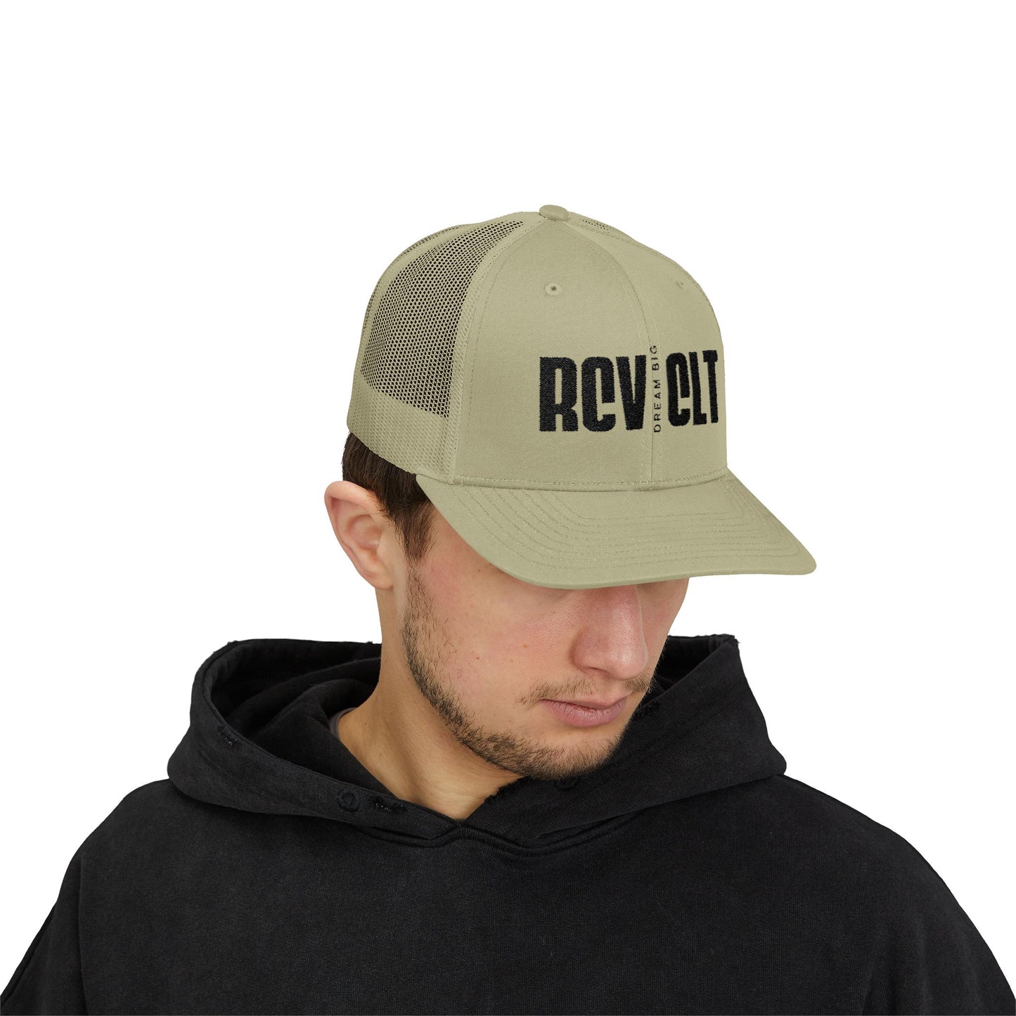 Revolt Trucker Cap — Vintage Distressed Logo Snapback