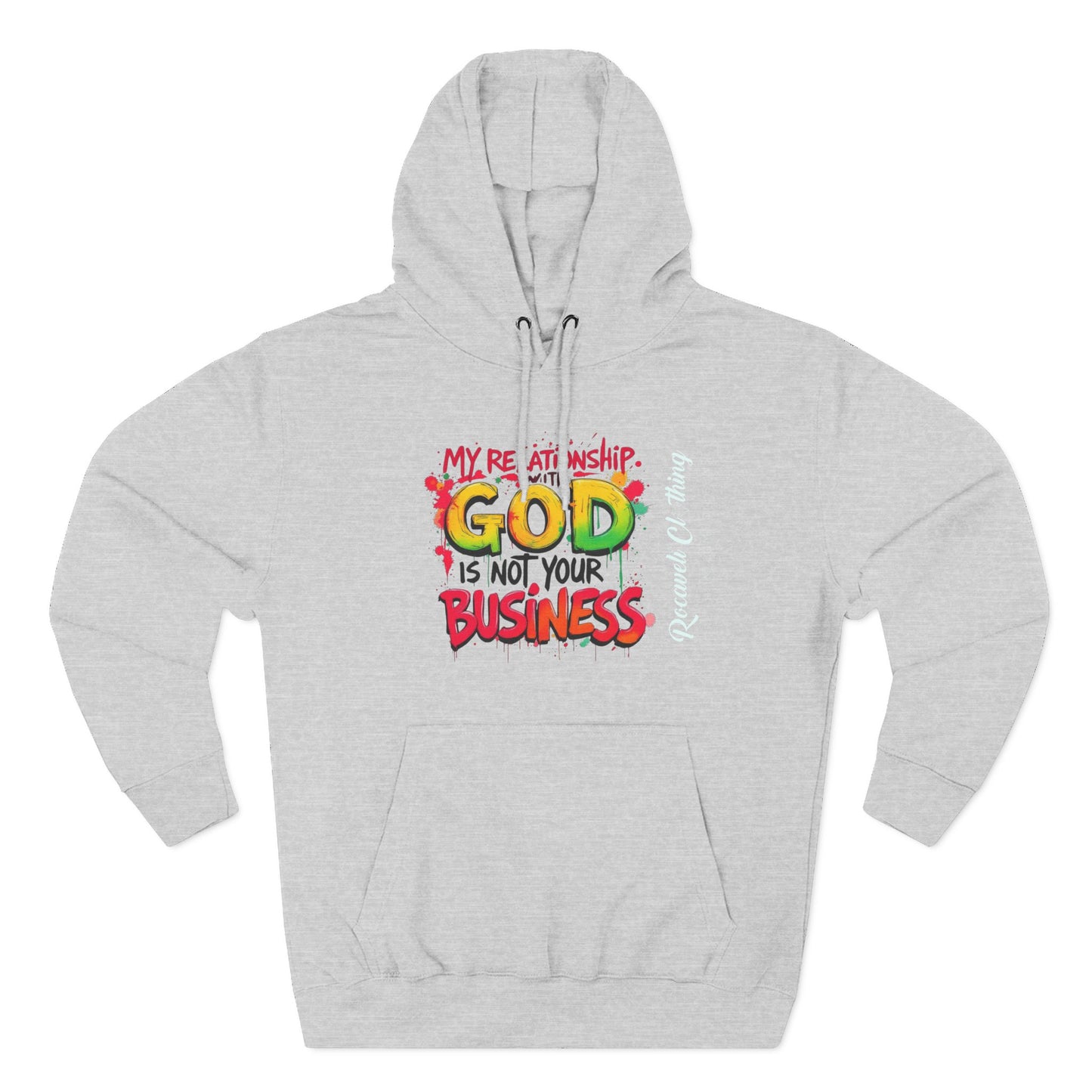 MRWGINYB ROCAVELI CLOTHING Three-Panel Fleece Hoodie