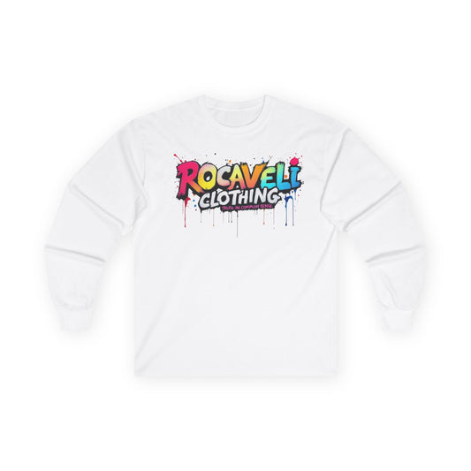 ROCAVELI CLOTHING Long Sleeve Tee — "IDC If You're Mad at Me For Doing What's Best For Me" Colorful Graffiti Quote