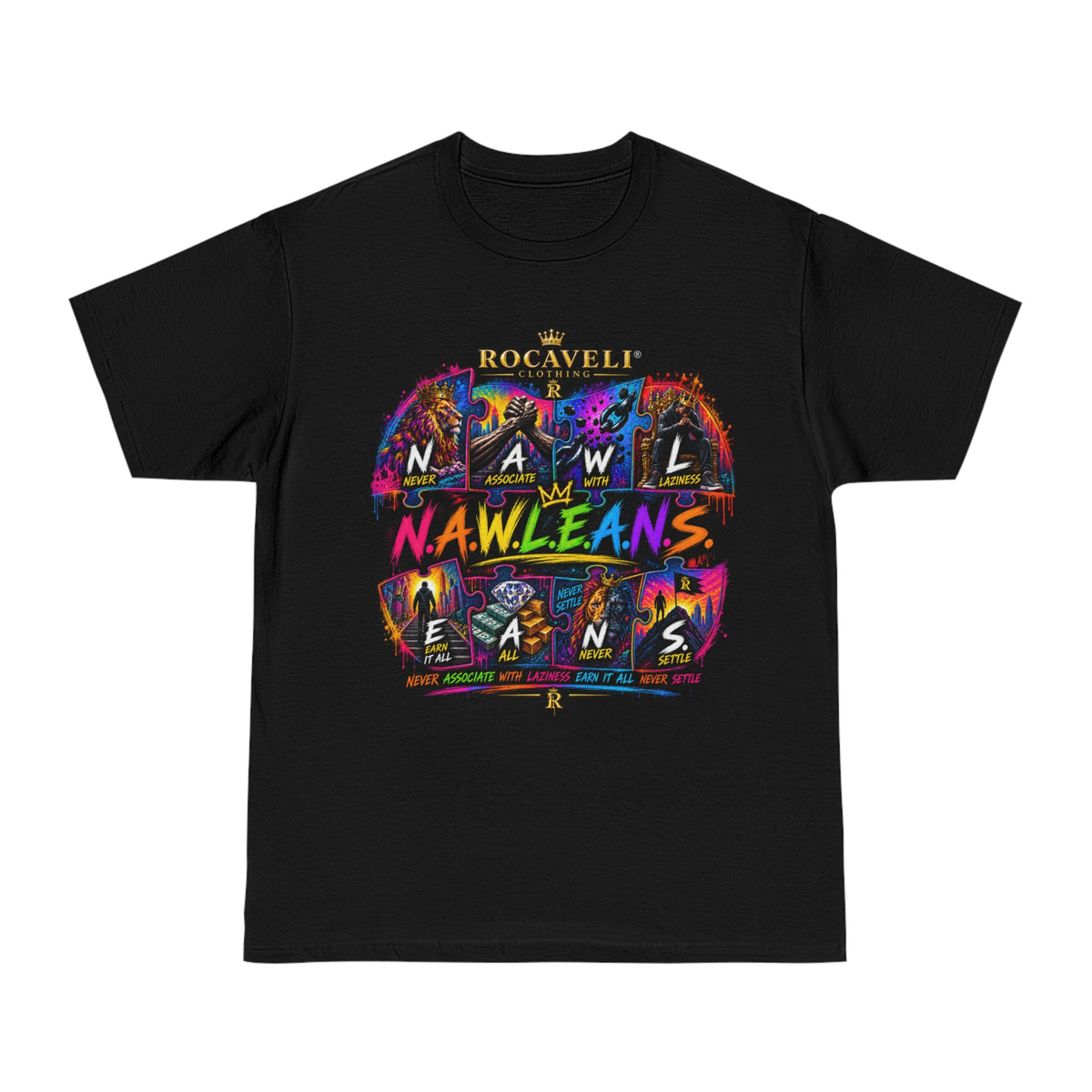 Nawleans Colorblock Graphic T-Shirt — BAGGY FIT