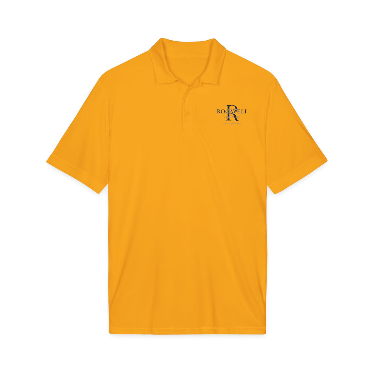 Rocaveli Branded Polo Shirt — Embroidered Logo Performance dry fit