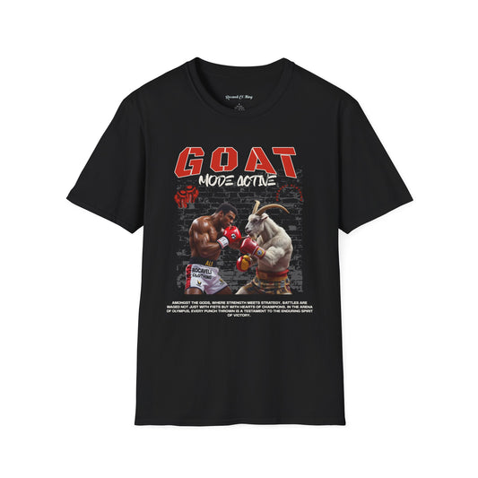 ROCAVELI CLOTHING GOAT Boxing T-Shirt — 'GOAT Mode Action' Graphic Tee