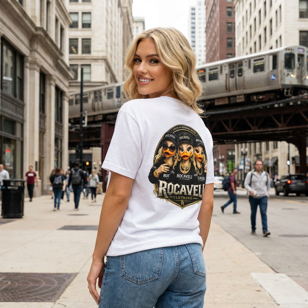Rocaveli Clothing Duck crew female Graphic T‑Shirt
