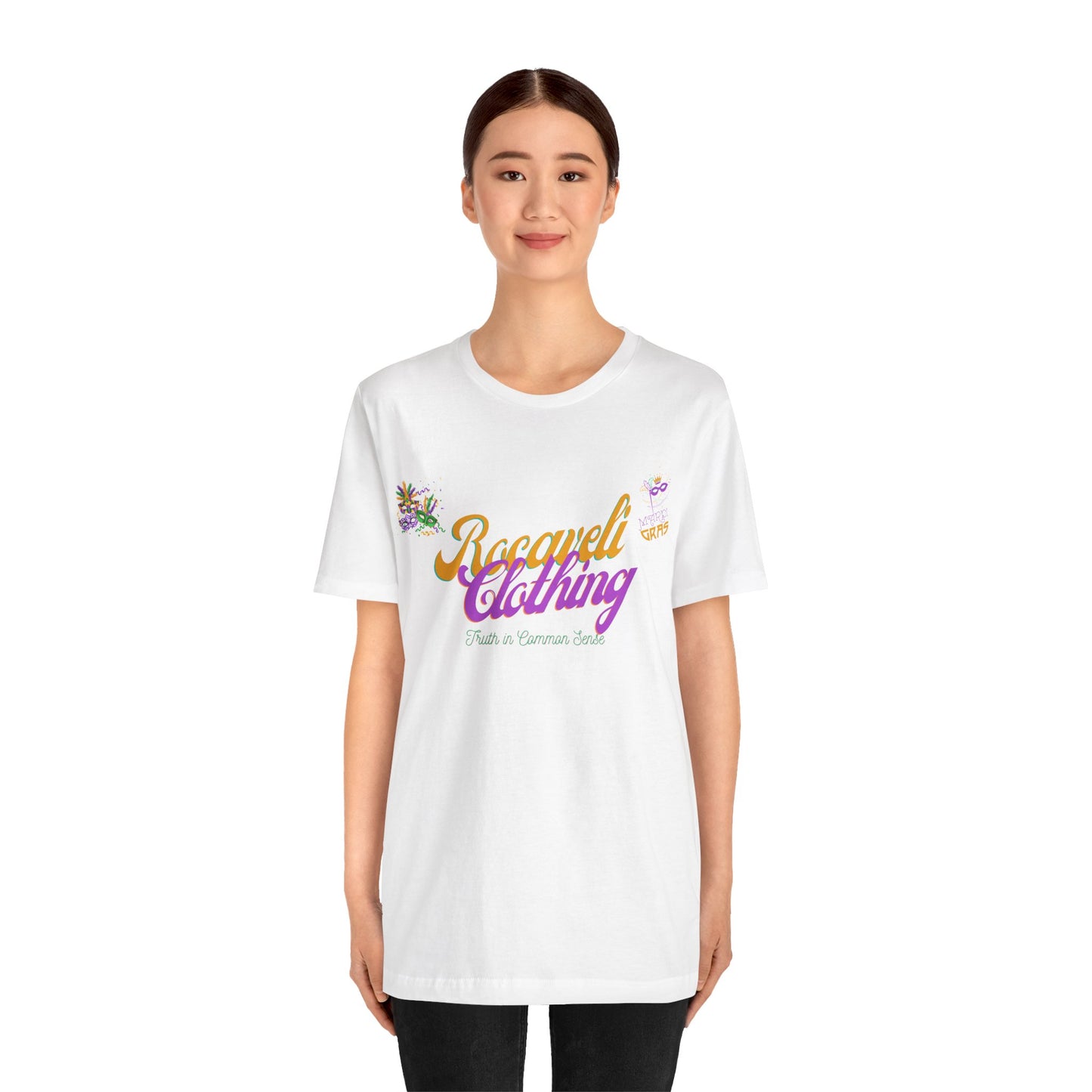 Unisex mardi gras edition rocaveli clothing t shirt