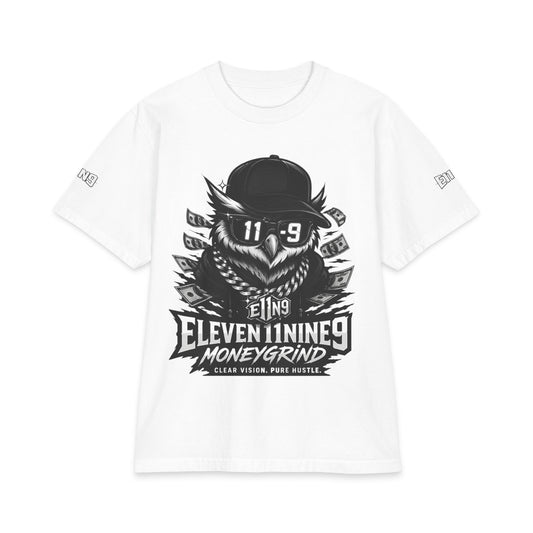 Eleven9 MoneyGrind Owl Graphic T-Shirt - Streetwear Logo Tee