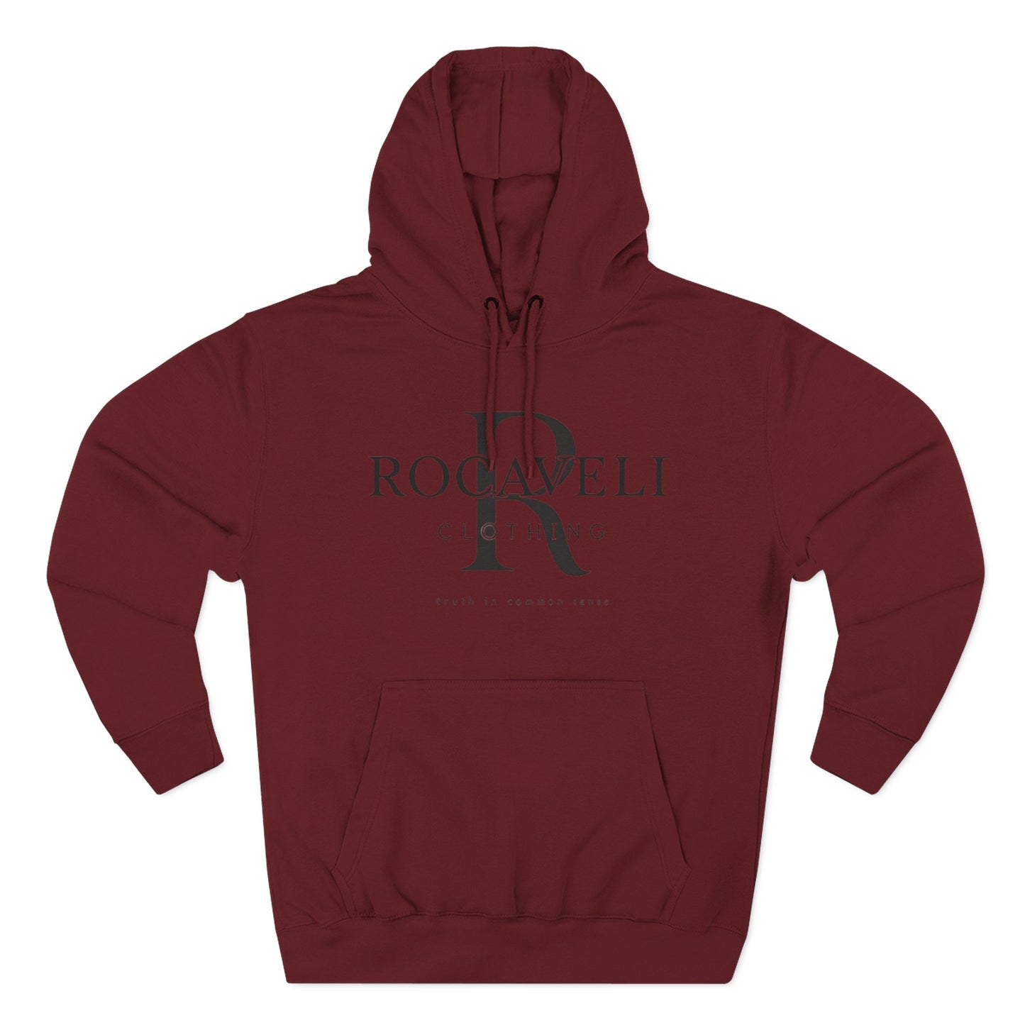 premium Rocaveli Logo Hoodie — Minimal Luxury Fleece Hoodie