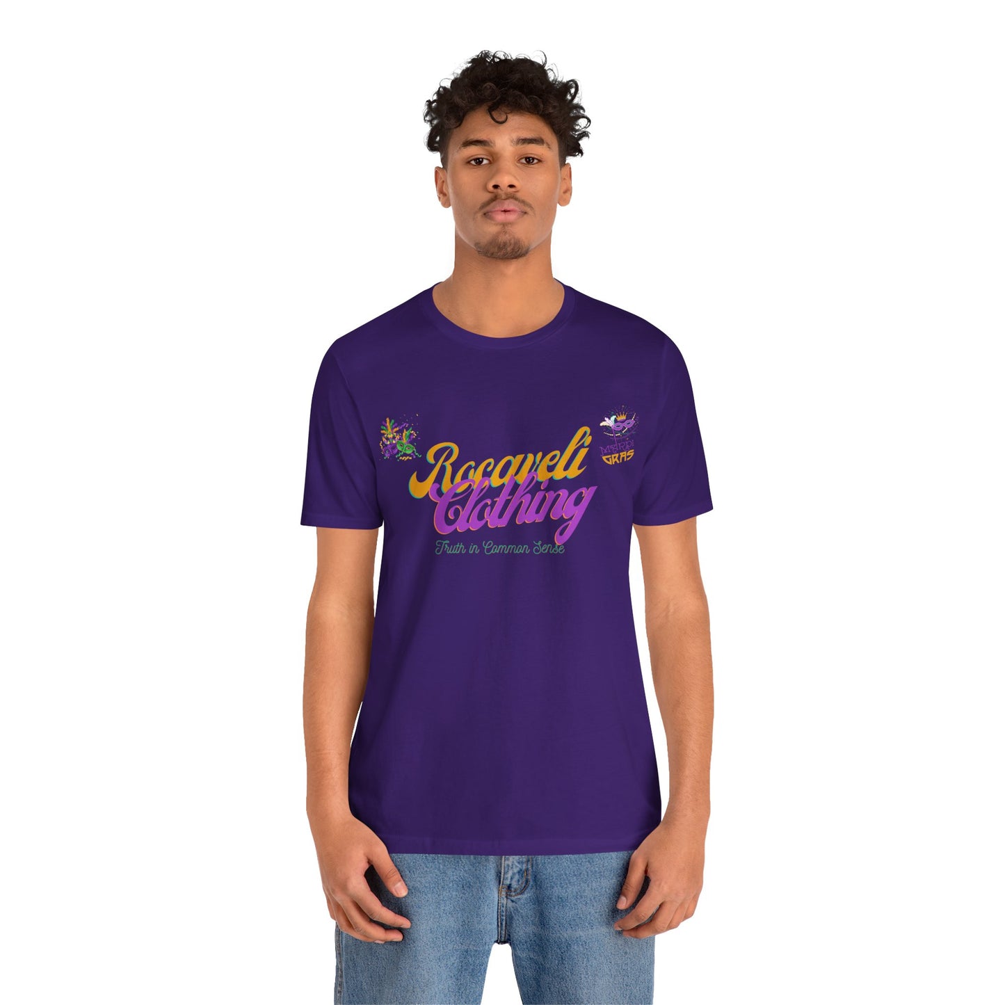 Unisex mardi gras edition rocaveli clothing t shirt