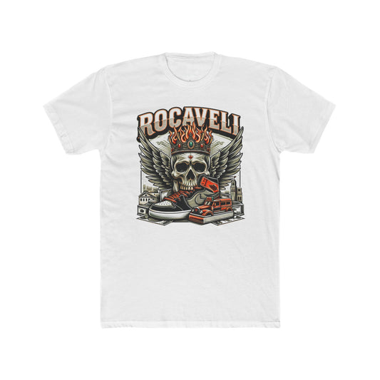 Rocaveli Skull Wings Tee — Vintage Skate & Street Racing Graphic T‑Shirt