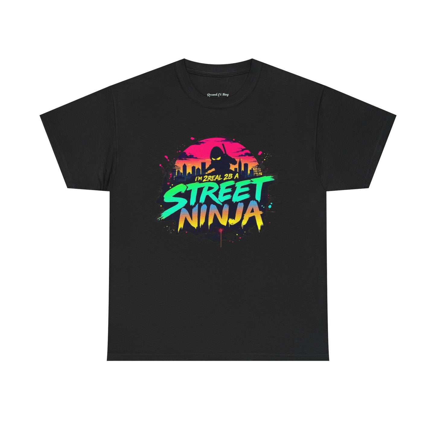 ROCAVELI CLOTHING Street Ninja HEAVY BOX T-Shirt — Retro Urban Graphic Tee
