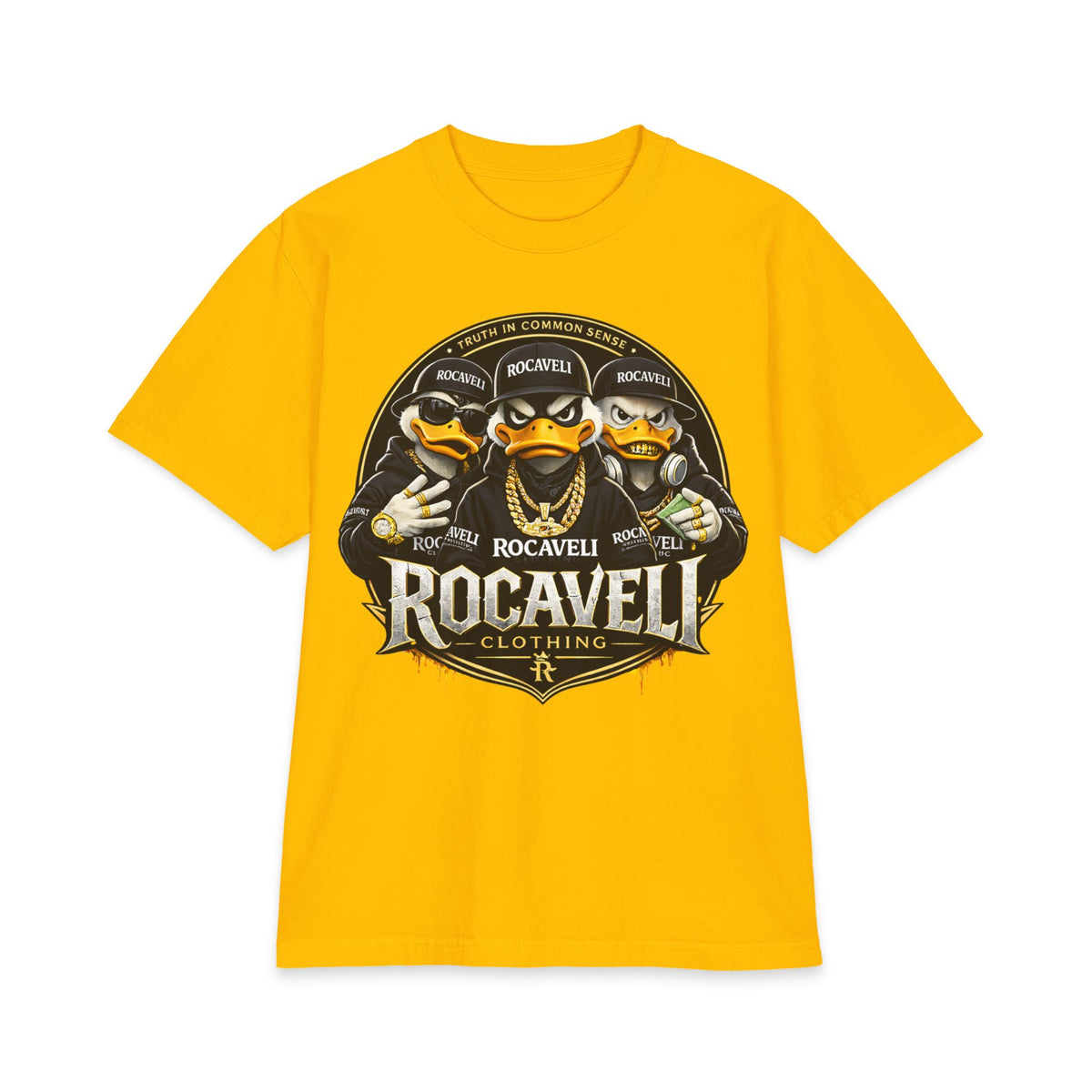 Rocavelli Duck Crew Graphic Tee slightly over sized
