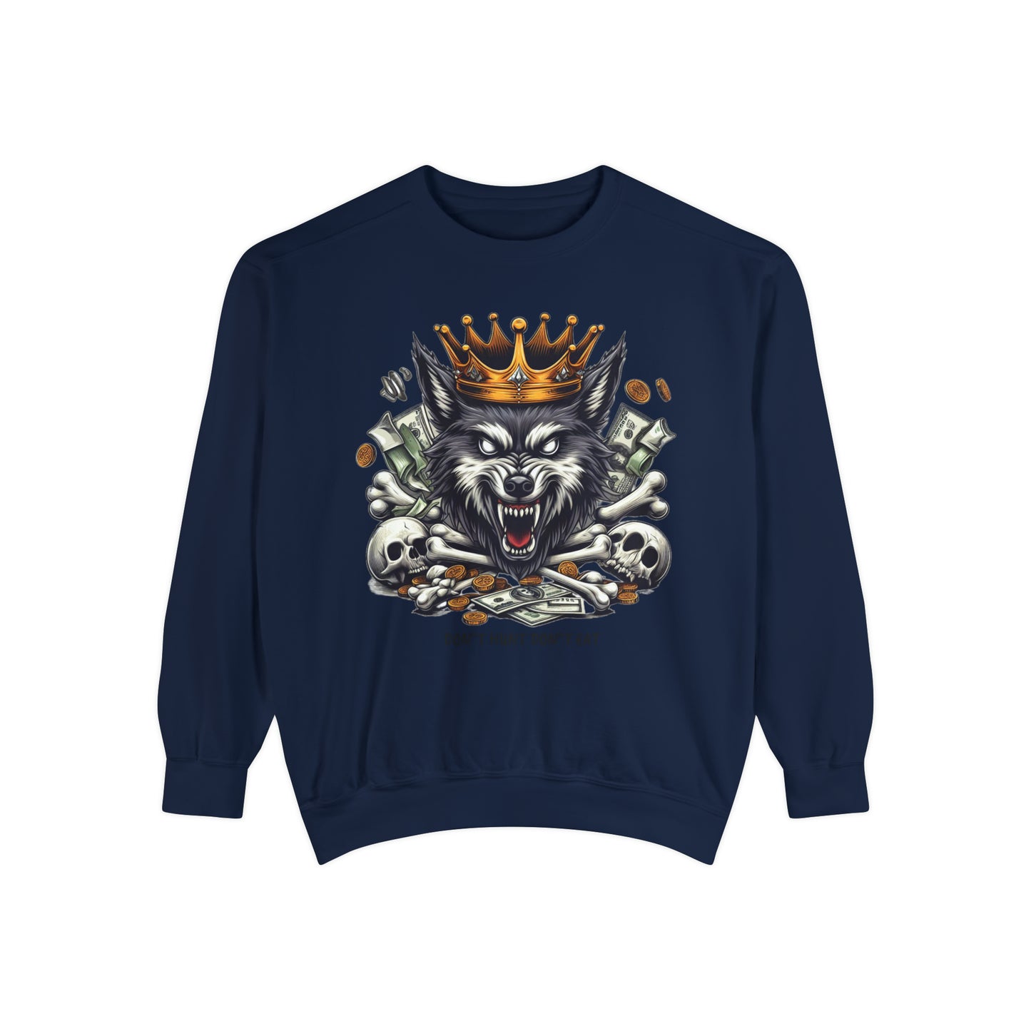 Unisex Garment-Dyed Sweatshirt ROCAVELI WOLF EDITION