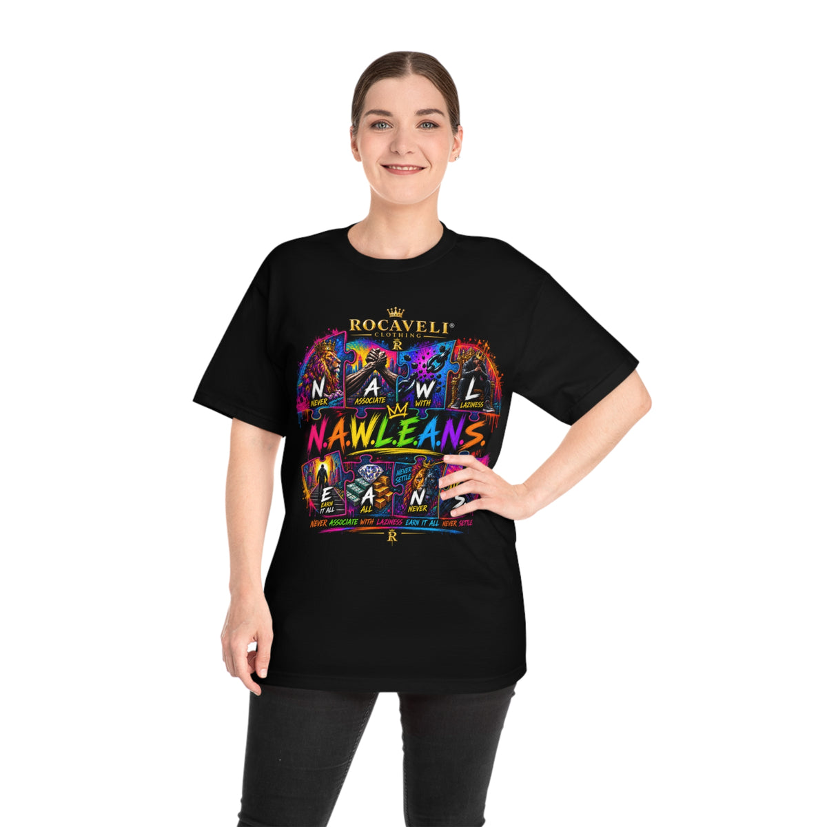 Nawleans Colorblock Graphic T-Shirt — BAGGY FIT