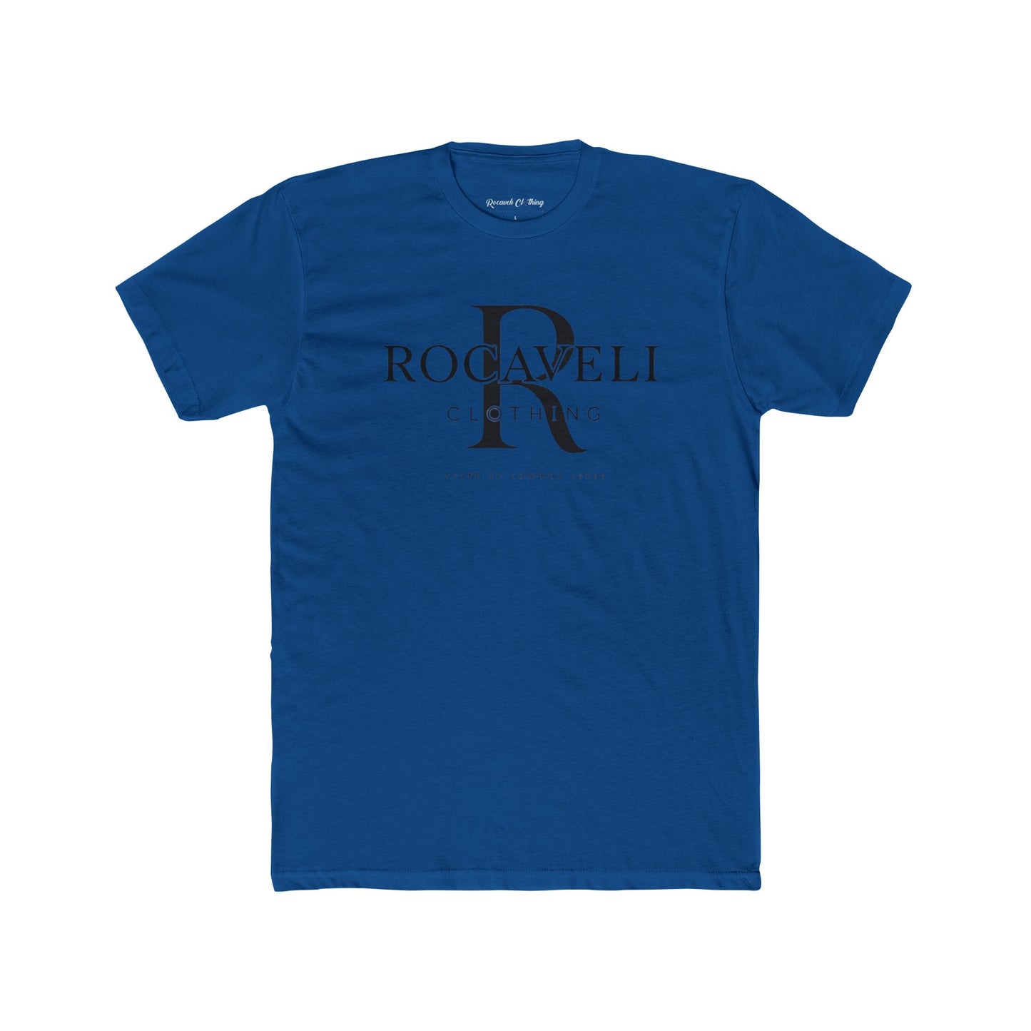 Rocaveli Monogram Crew Tee — Minimalist Luxury Logo T-Shirt