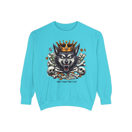 Unisex Garment-Dyed Sweatshirt ROCAVELI WOLF EDITION