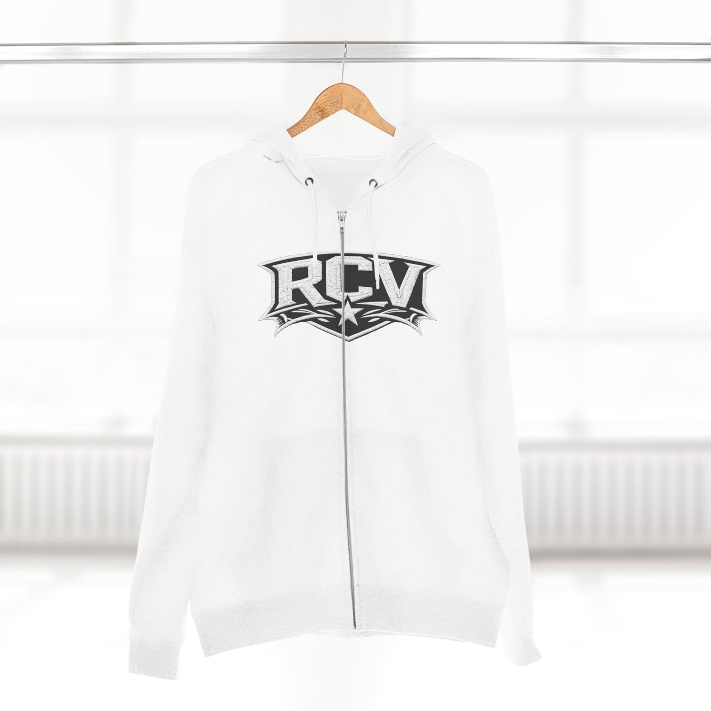 Rocaveli Zip-Up 3RD EYE Hoodie — Graphic Logo Streetwear Jacket