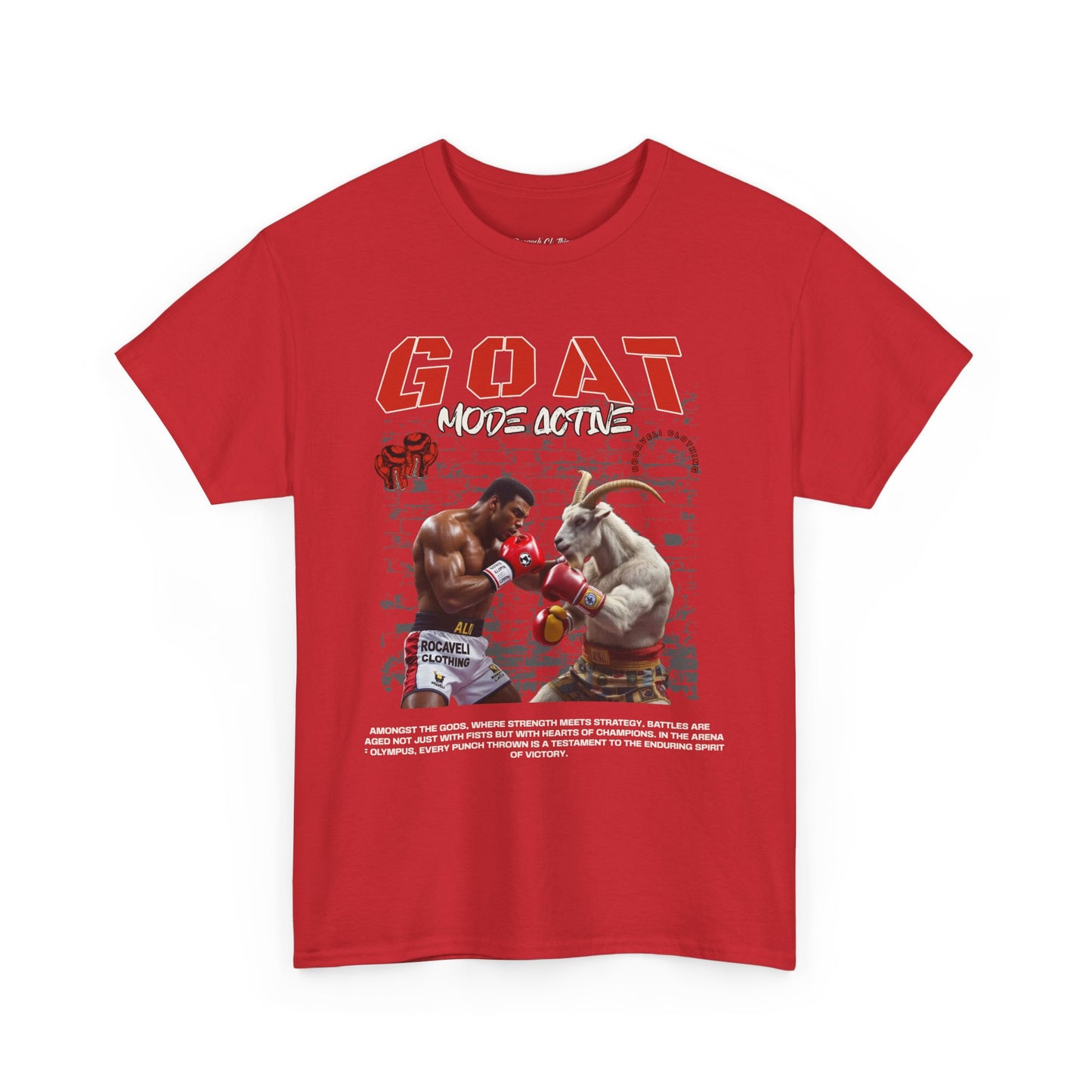 ROCAVELI GOAT Mode HEAVY Boxing T-Shirt — Goat MODE ACTIVE