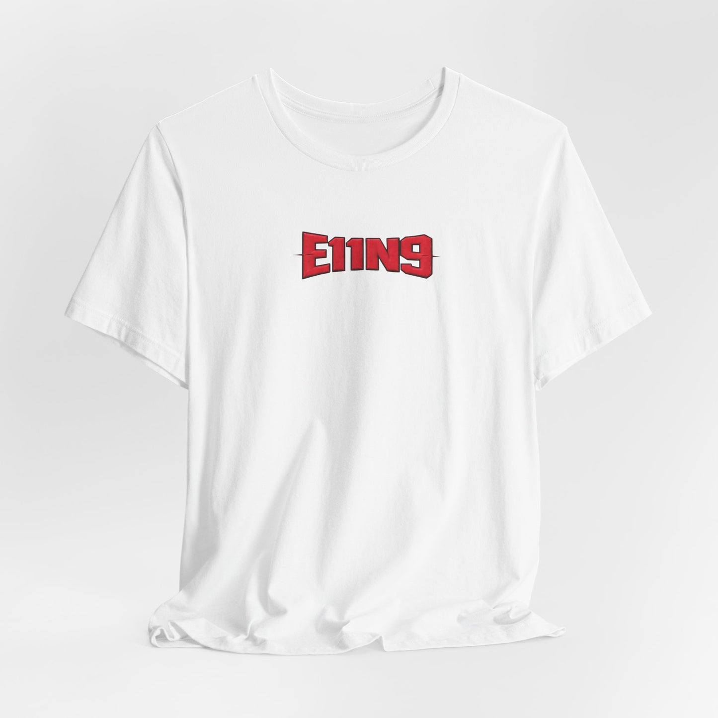 E119 Red Logo Tee - Minimal Retro Graphic T-Shirt