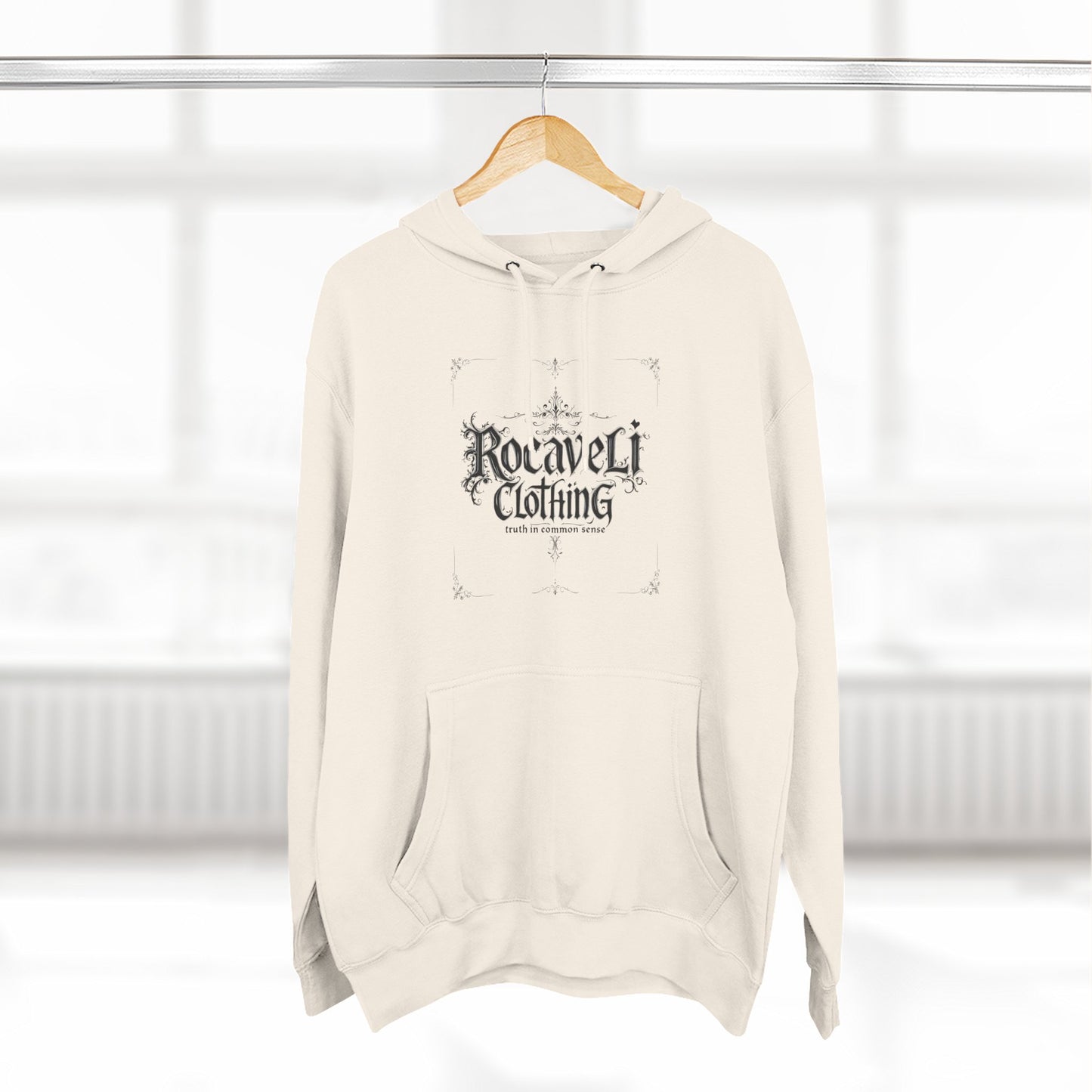ROCAVELI CLOTHING Hoodie - "New Year New Goals, Same Grind" Graphic Fleece Hoodie