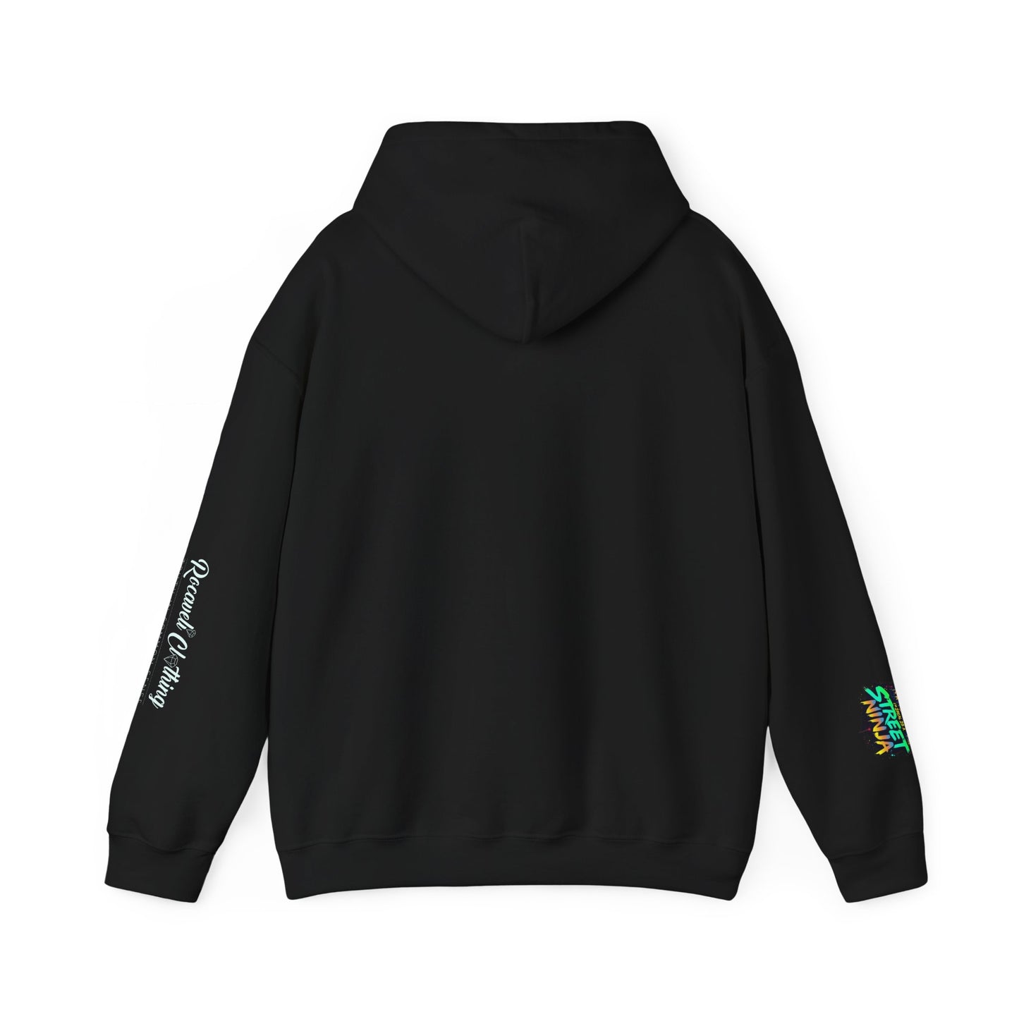 Street Ninja ROCAVELI Hoodie — Retro Neon Skate Park Graphic Hooded Sweatshirt