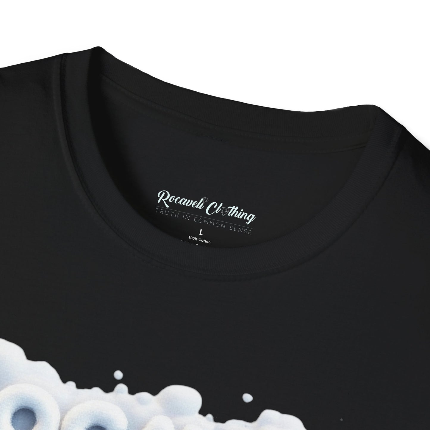 T-Shirt — Rocaveli Clothing “Truth in Common Sense” / Back: “Your negative spirit won’t infiltrate this kingdom”