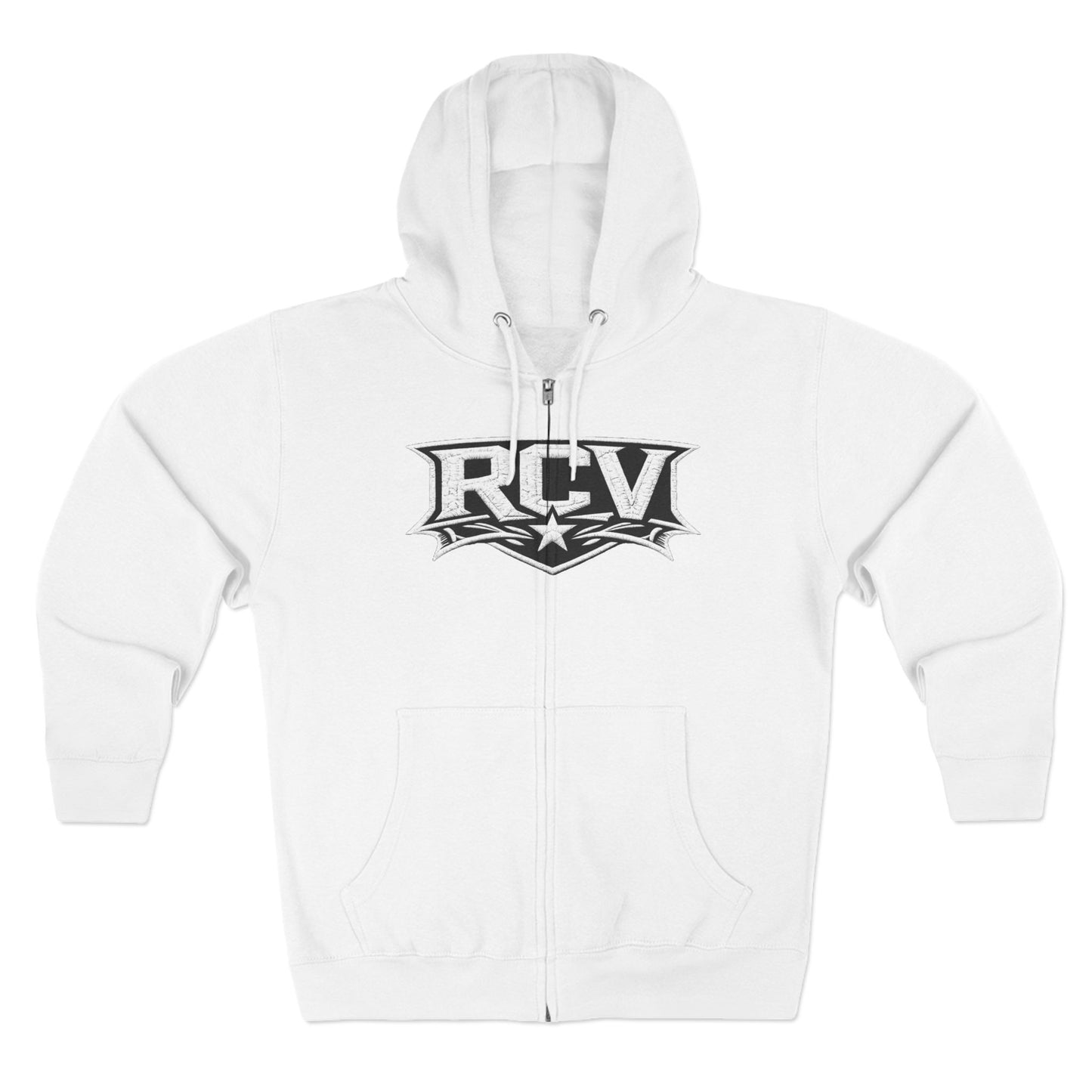 Rocaveli Zip-Up 3RD EYE Hoodie — Graphic Logo Streetwear Jacket