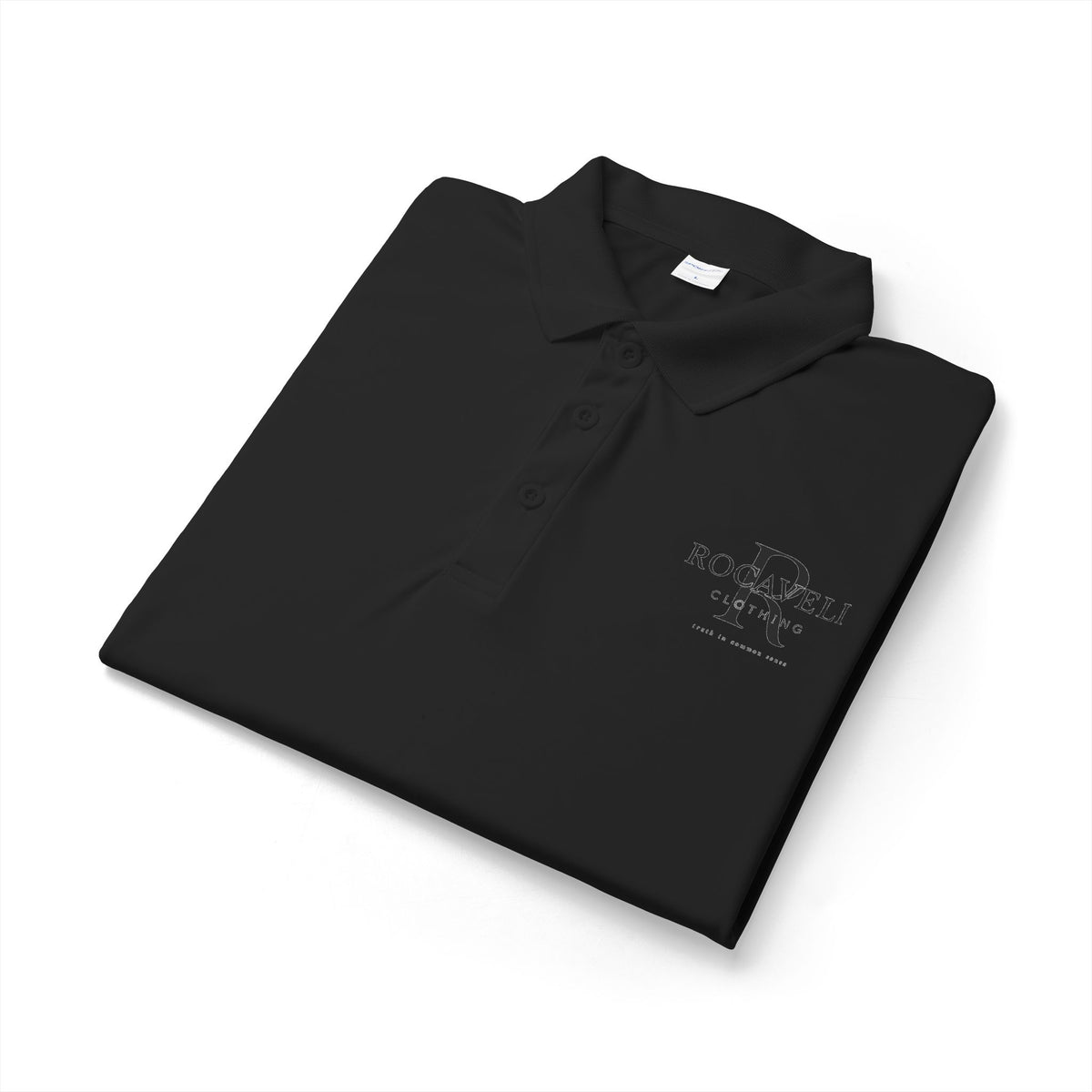 Rocaveli Branded Polo Shirt — Embroidered Logo Performance dry fit