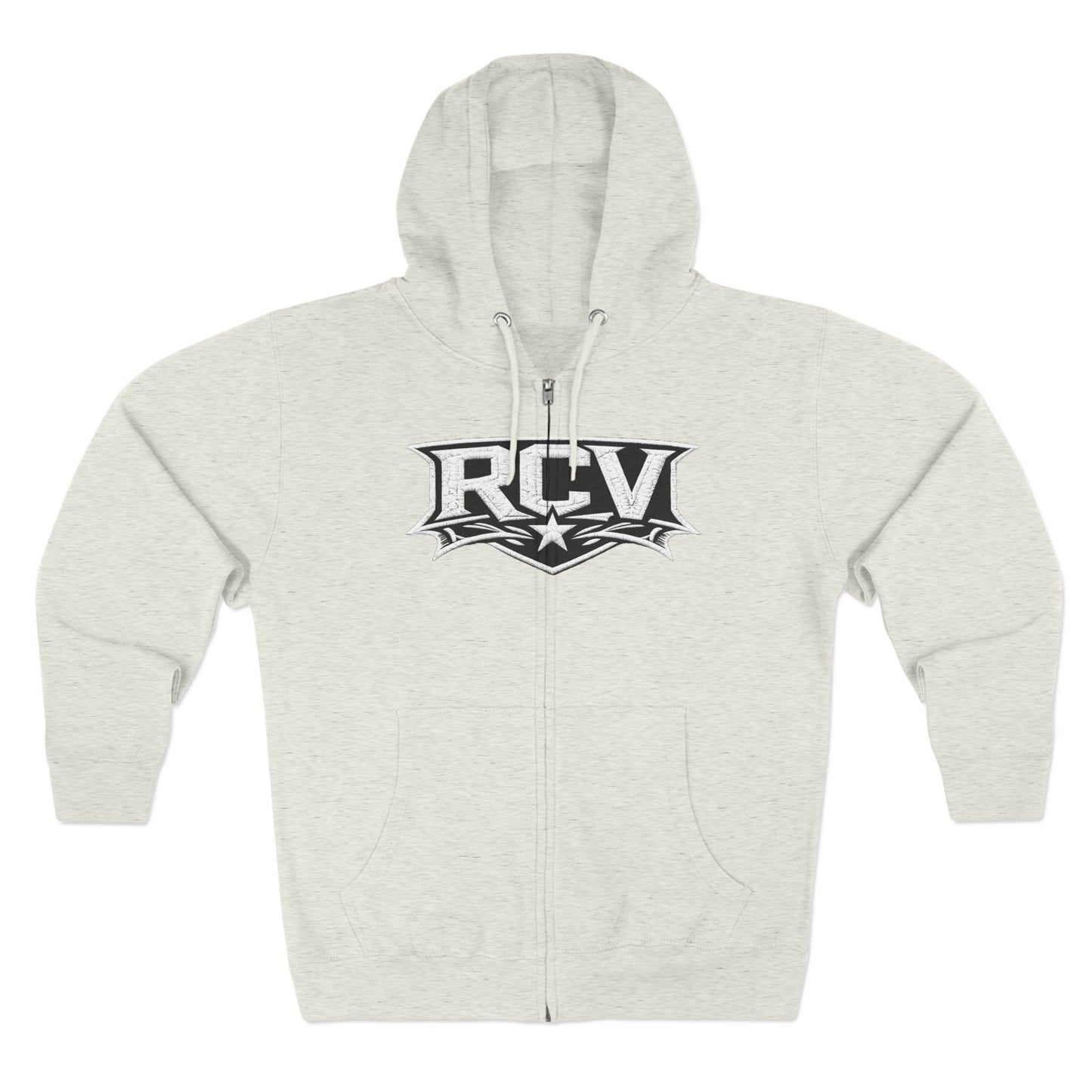 Rocaveli Zip-Up 3RD EYE Hoodie — Graphic Logo Streetwear Jacket