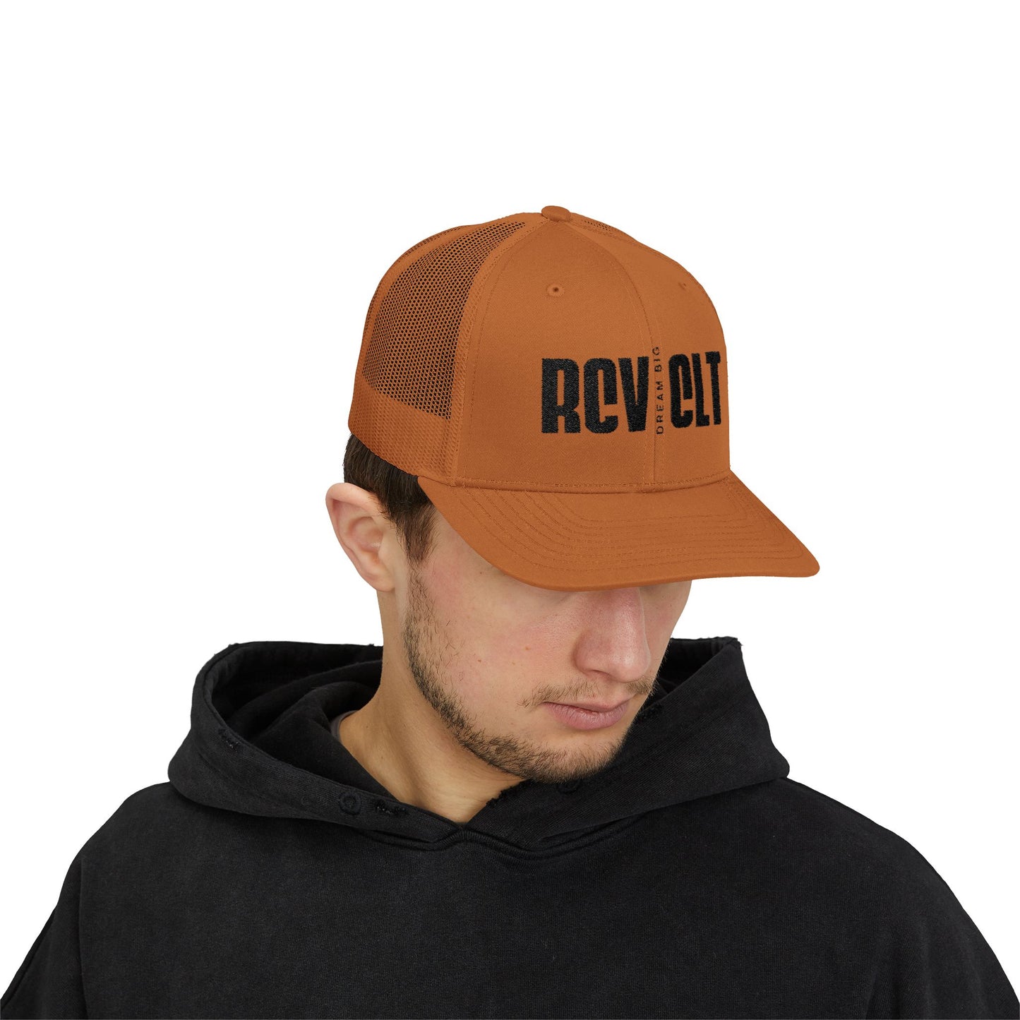 Revolt Trucker Cap — Vintage Distressed Logo Snapback