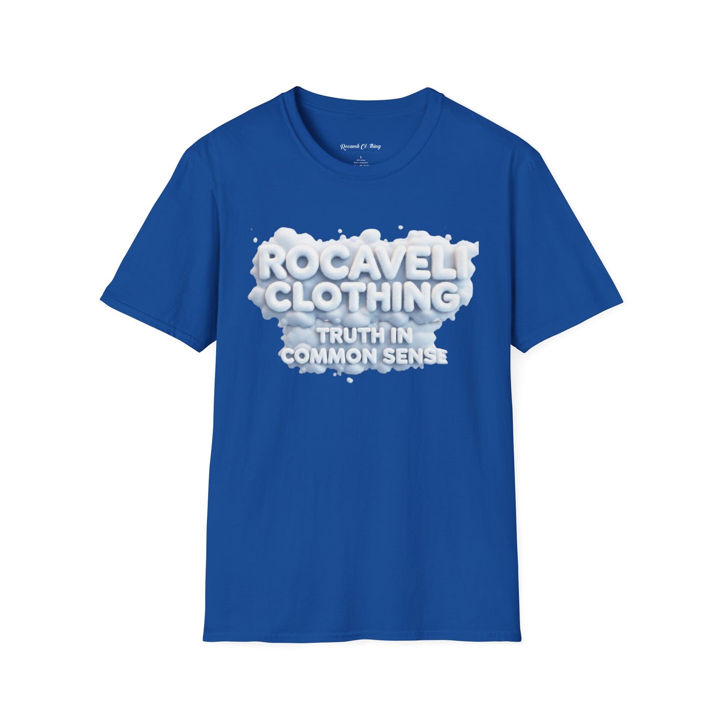 T-Shirt — Rocaveli Clothing “Truth in Common Sense” / Back: “Your negative spirit won’t infiltrate this kingdom”