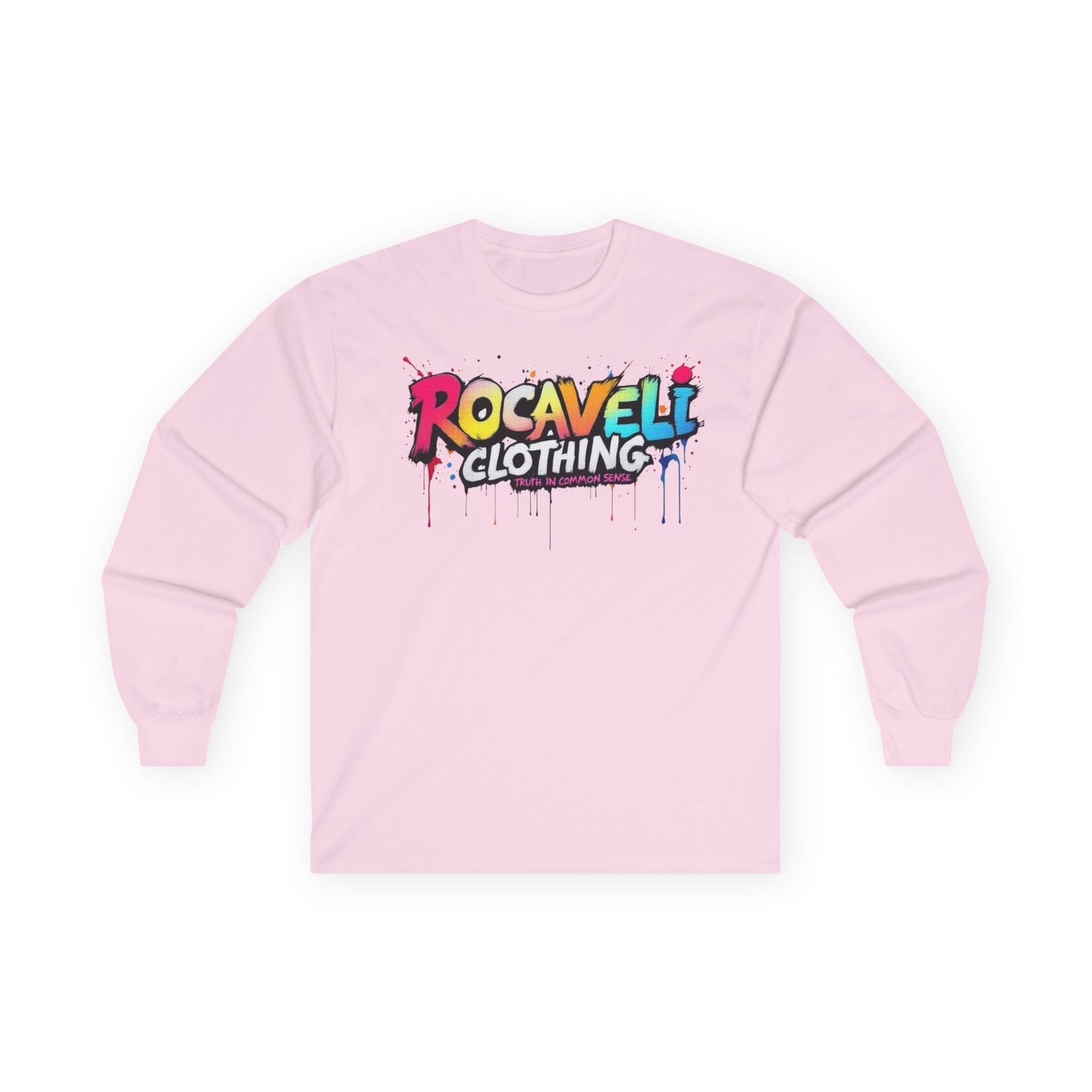 ROCAVELI CLOTHING Long Sleeve Tee — "IDC If You're Mad at Me For Doing What's Best For Me" Colorful Graffiti Quote