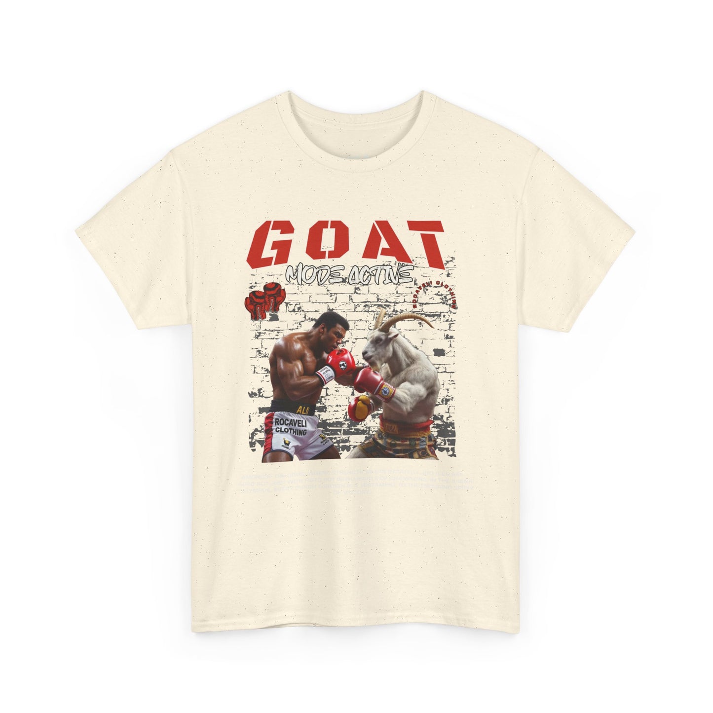 ROCAVELI GOAT Mode HEAVY Boxing T-Shirt — Goat MODE ACTIVE