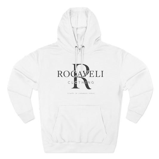 premium Rocaveli Logo Hoodie — Minimal Luxury Fleece Hoodie