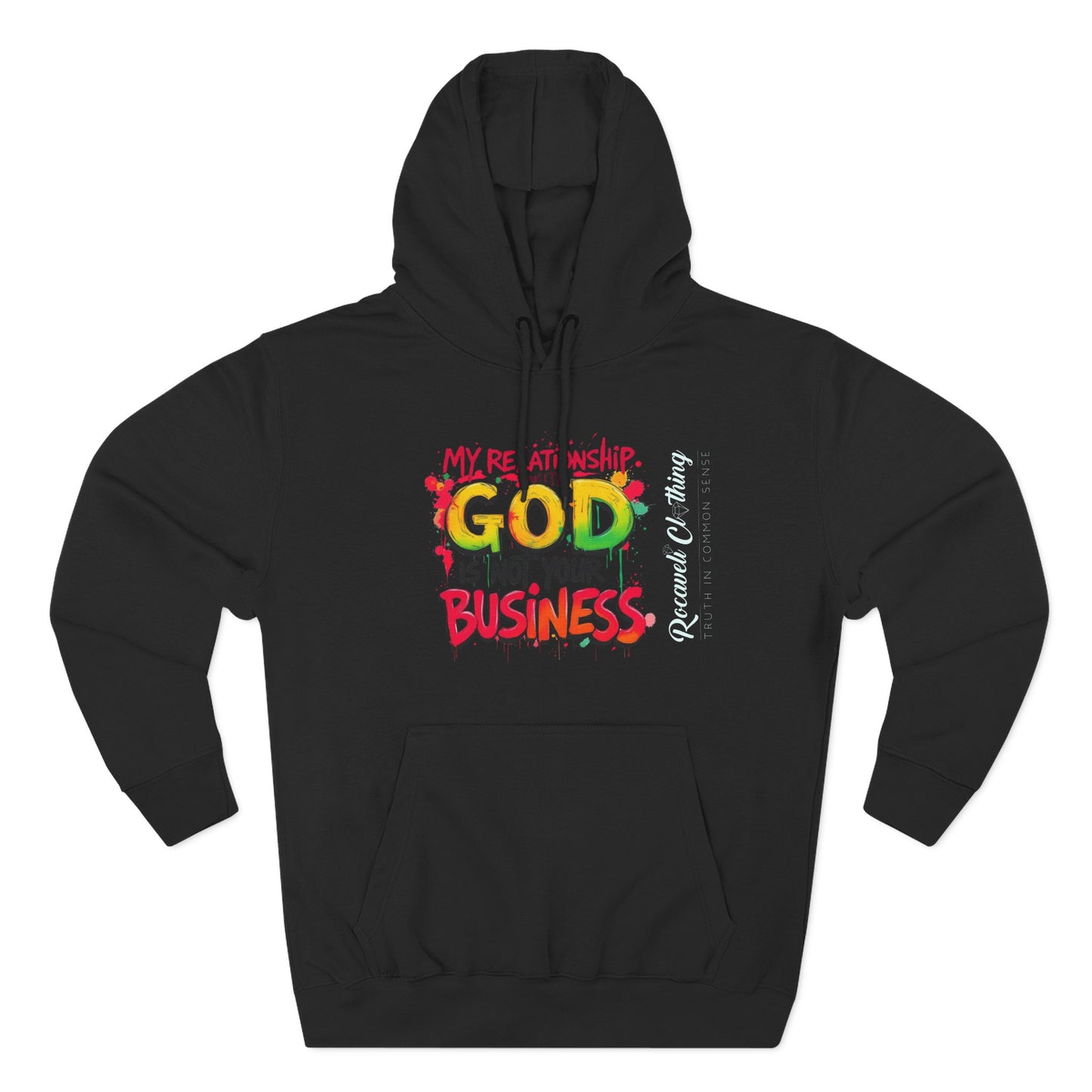 MRWGINYB ROCAVELI CLOTHING Three-Panel Fleece Hoodie