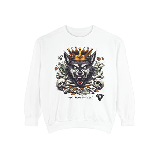 Unisex Garment-Dyed Sweatshirt ROCAVELI WOLF EDITION