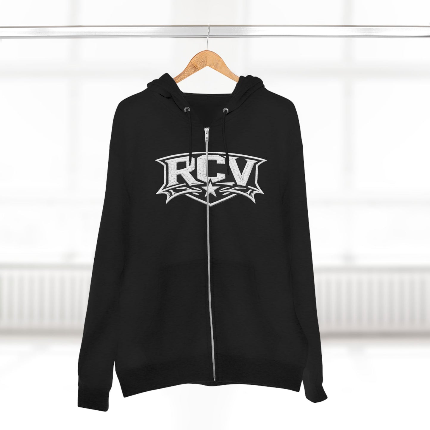 Rocaveli Zip-Up 3RD EYE Hoodie — Graphic Logo Streetwear Jacket