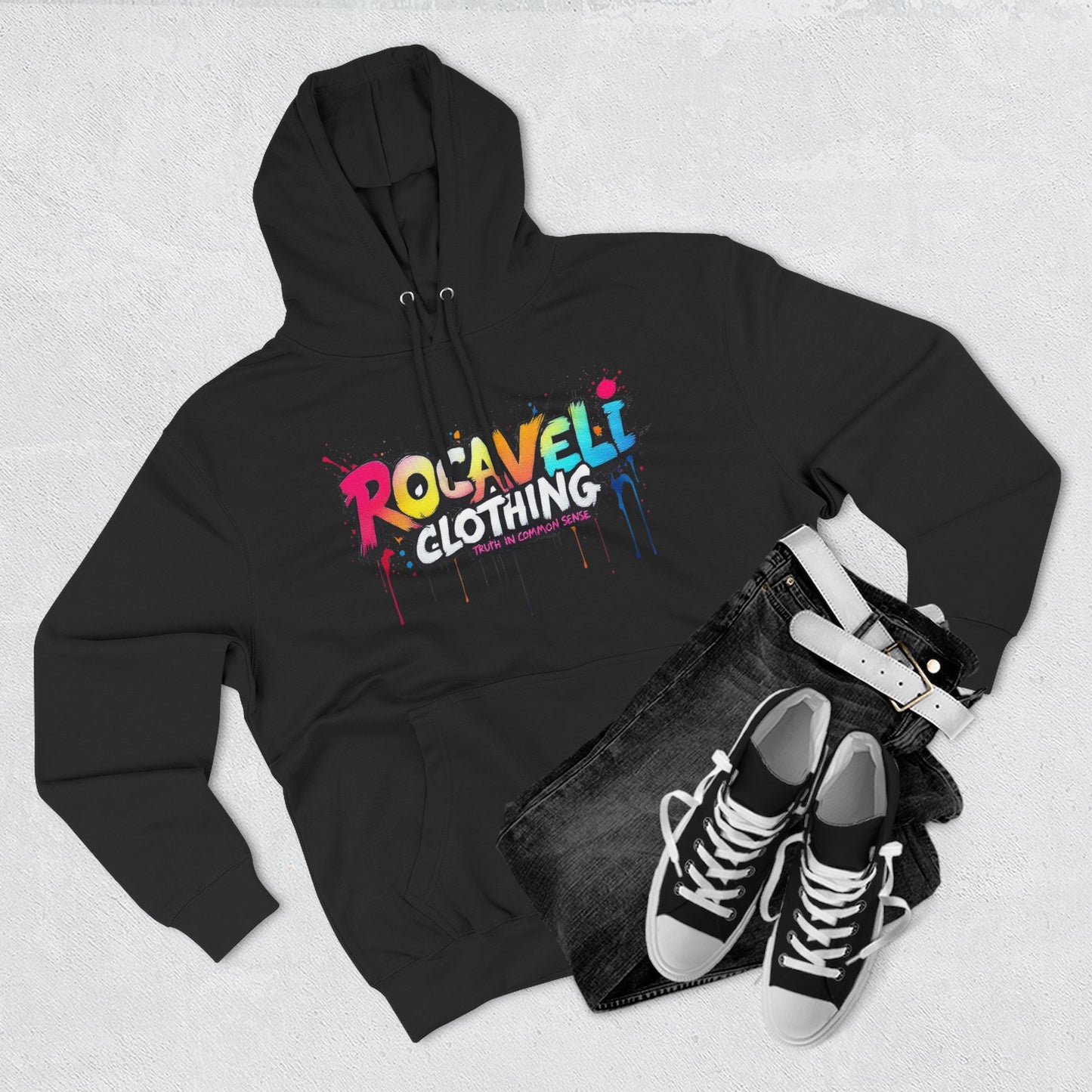 ROCAVELI CLOTHING DOING WHATS BEST FOR ME Three-Panel Fleece Hoodie